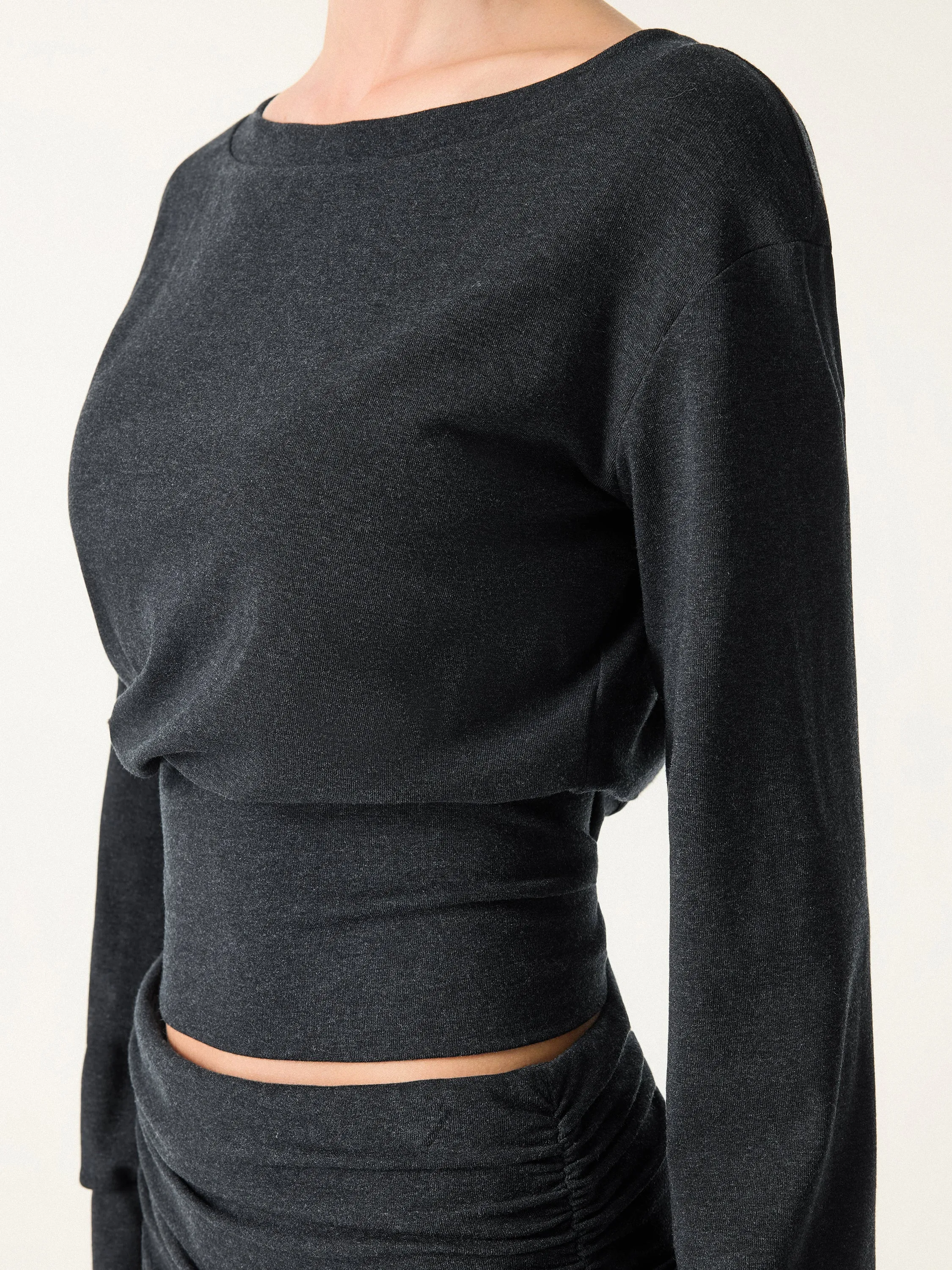 Non-Itchy Wool Blend Boatneck Bra Top sold by OGLmove product image thumbnail 2