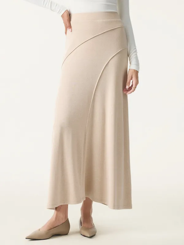Mid Rise Pull-on Flared Maxi Skirt sold by OGLmove