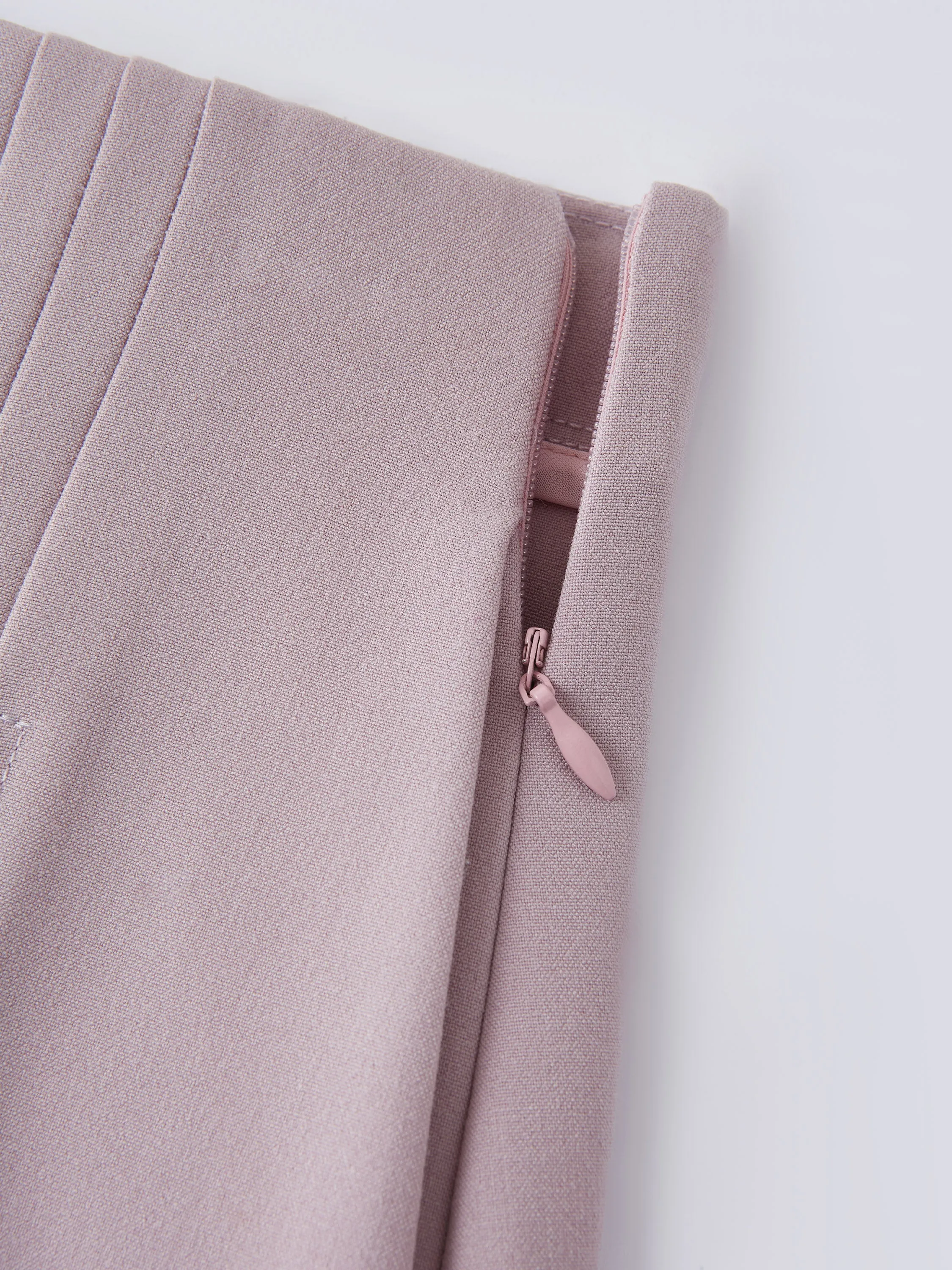 Wrinkle-Resistant A-line Pleated Midi Skirt with Pockets sold by OGLmove product image thumbnail 2