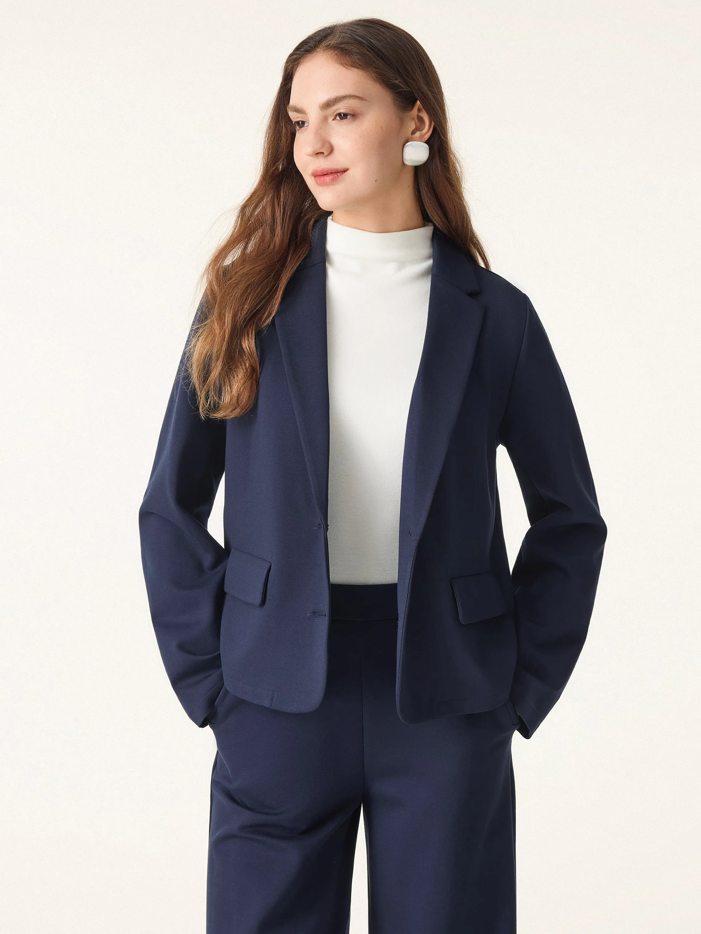 Classic Notched Lapel Blazer sold by ogl move product image thumbnail 5