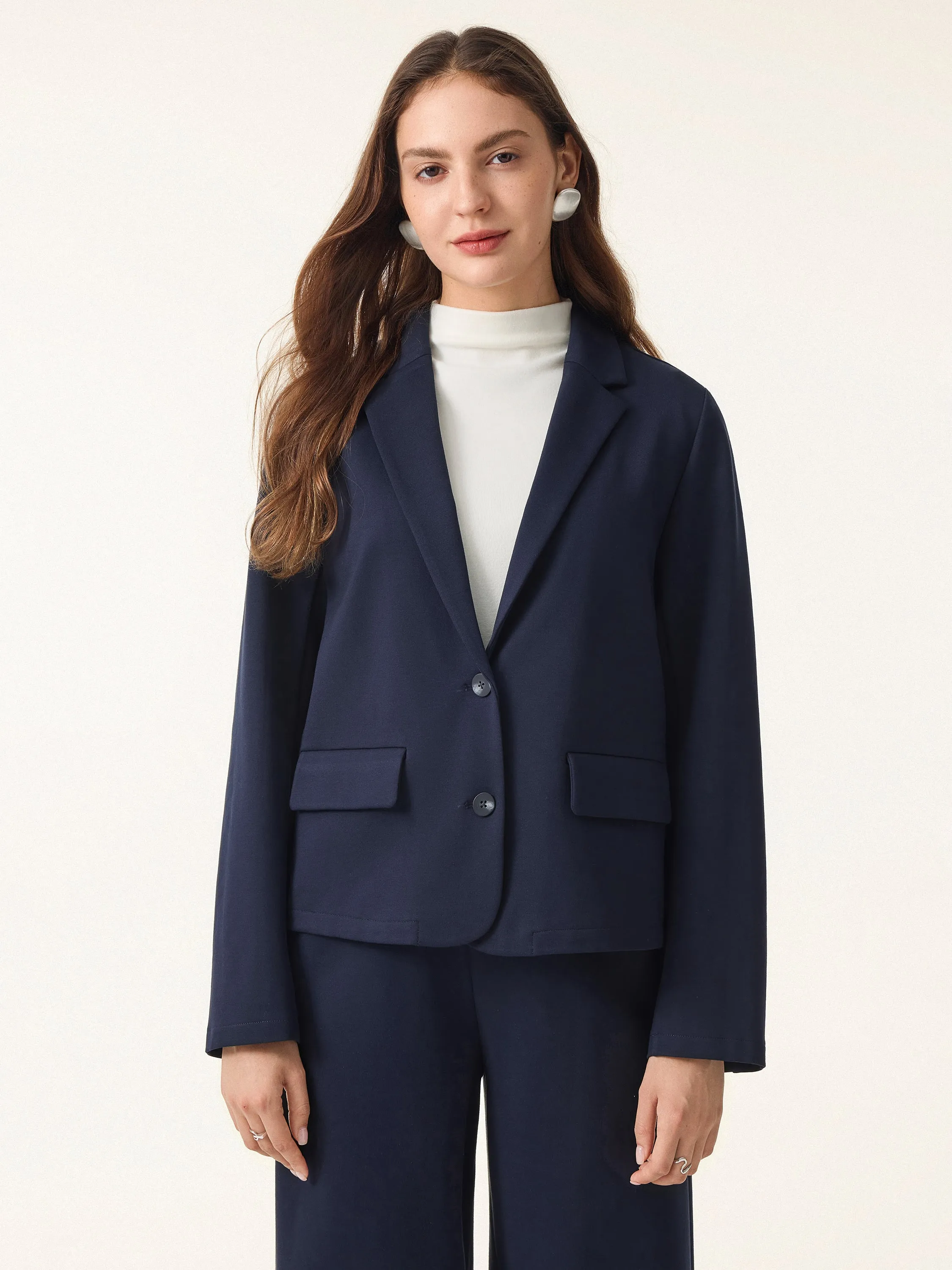 Classic Notched Lapel Blazer sold by ogl move
