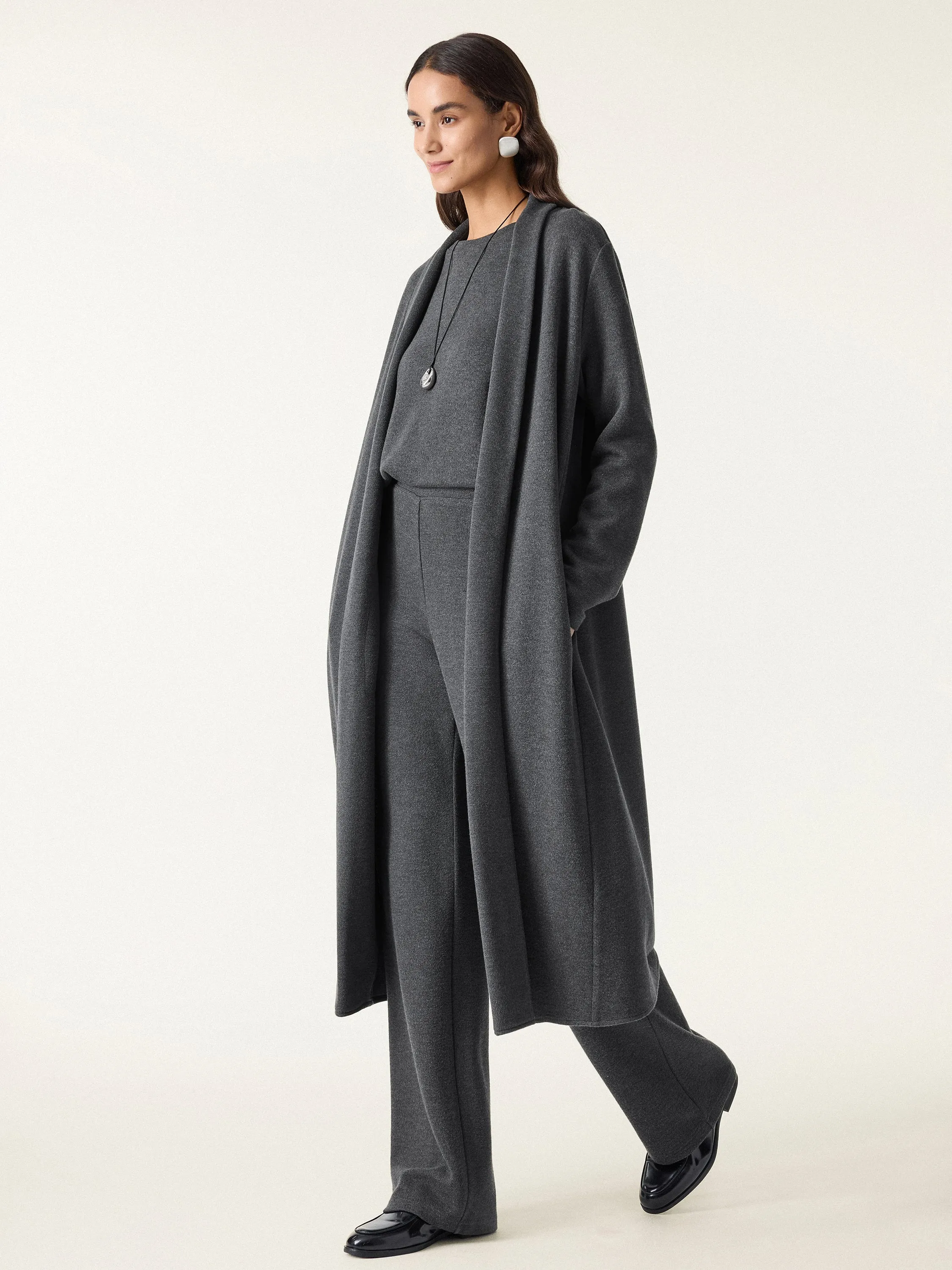 Shawl Collar Long Cardigan with Pockets sold by OGLmove product image thumbnail 3