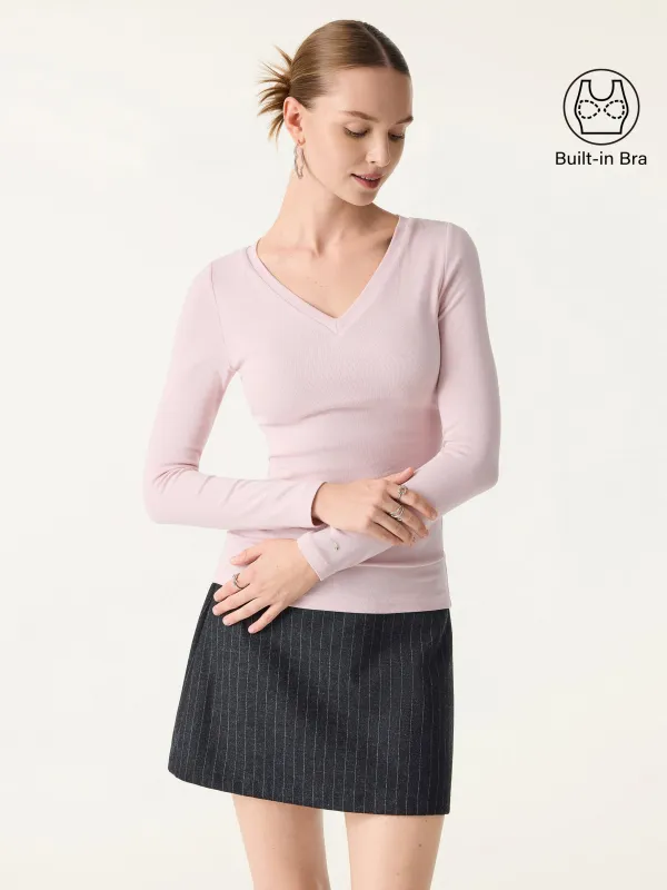 LiteWarm V-Neck Long Sleeve Brami sold by ogl move