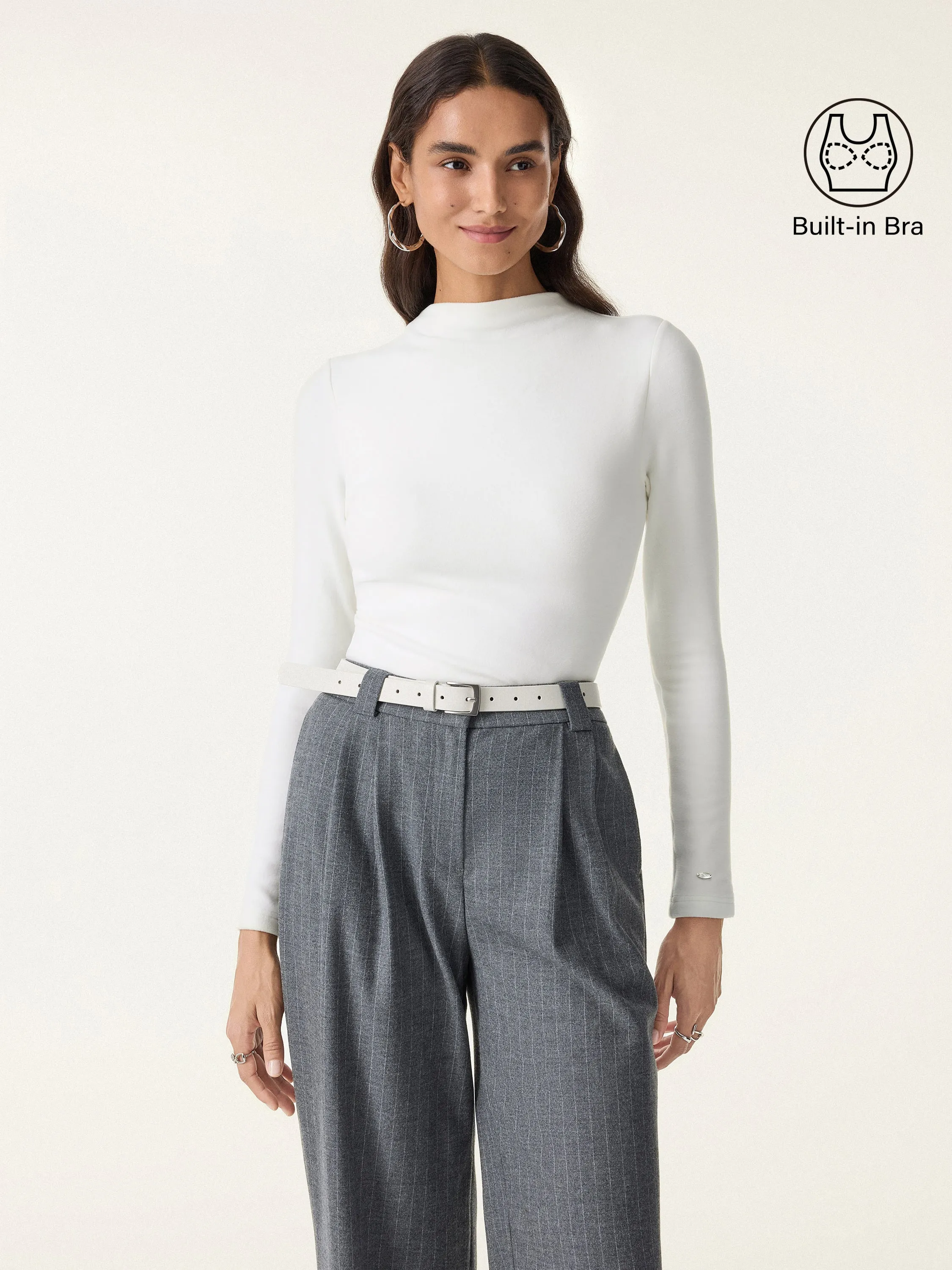 MaxWarm Brushed Mockneck Long Sleeve Brami sold by OGLmove