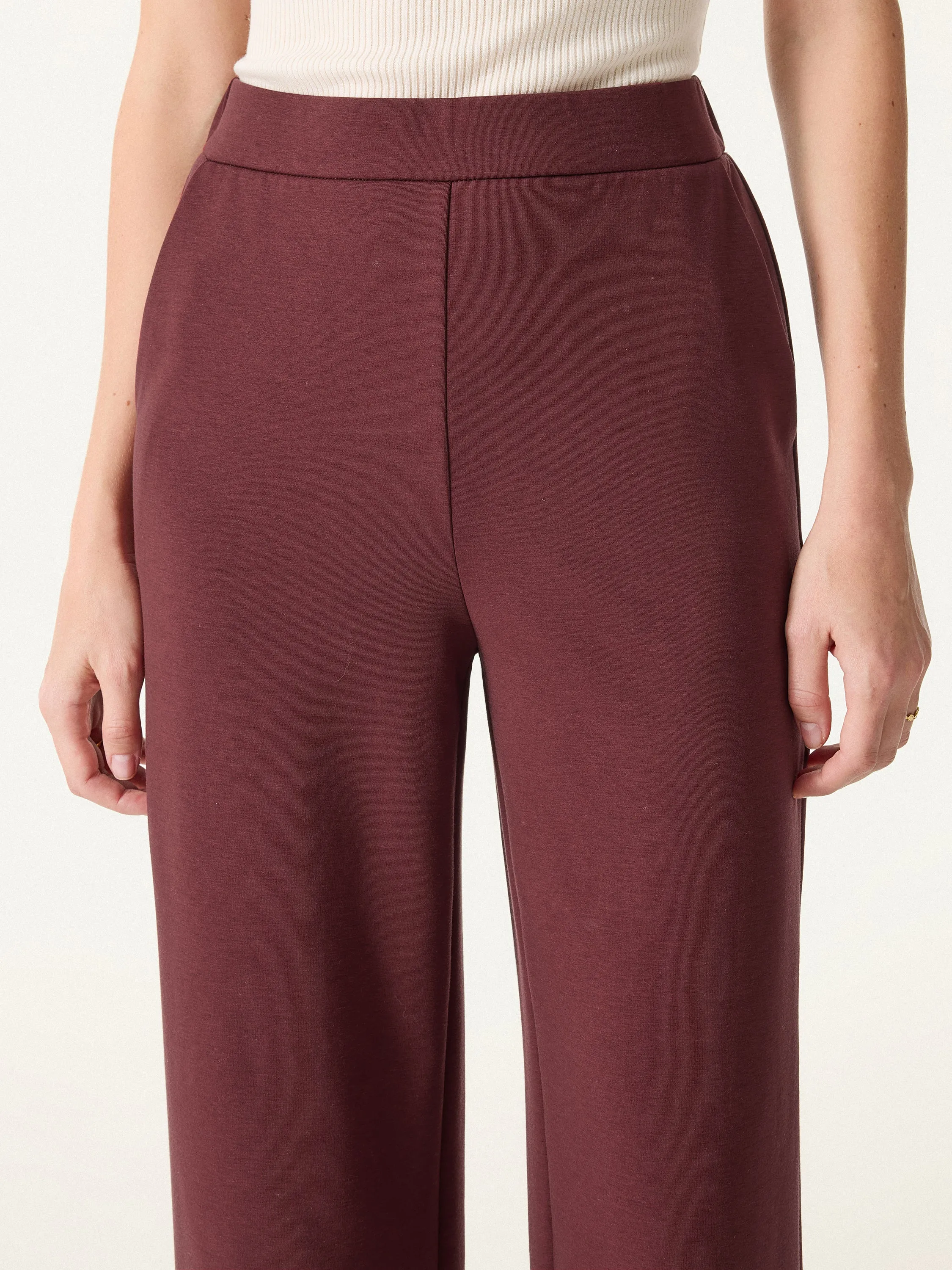 Brushed Stretch High Rise Slim Straight Pull-on Pants with Pockets sold by OGLmove product image thumbnail 5