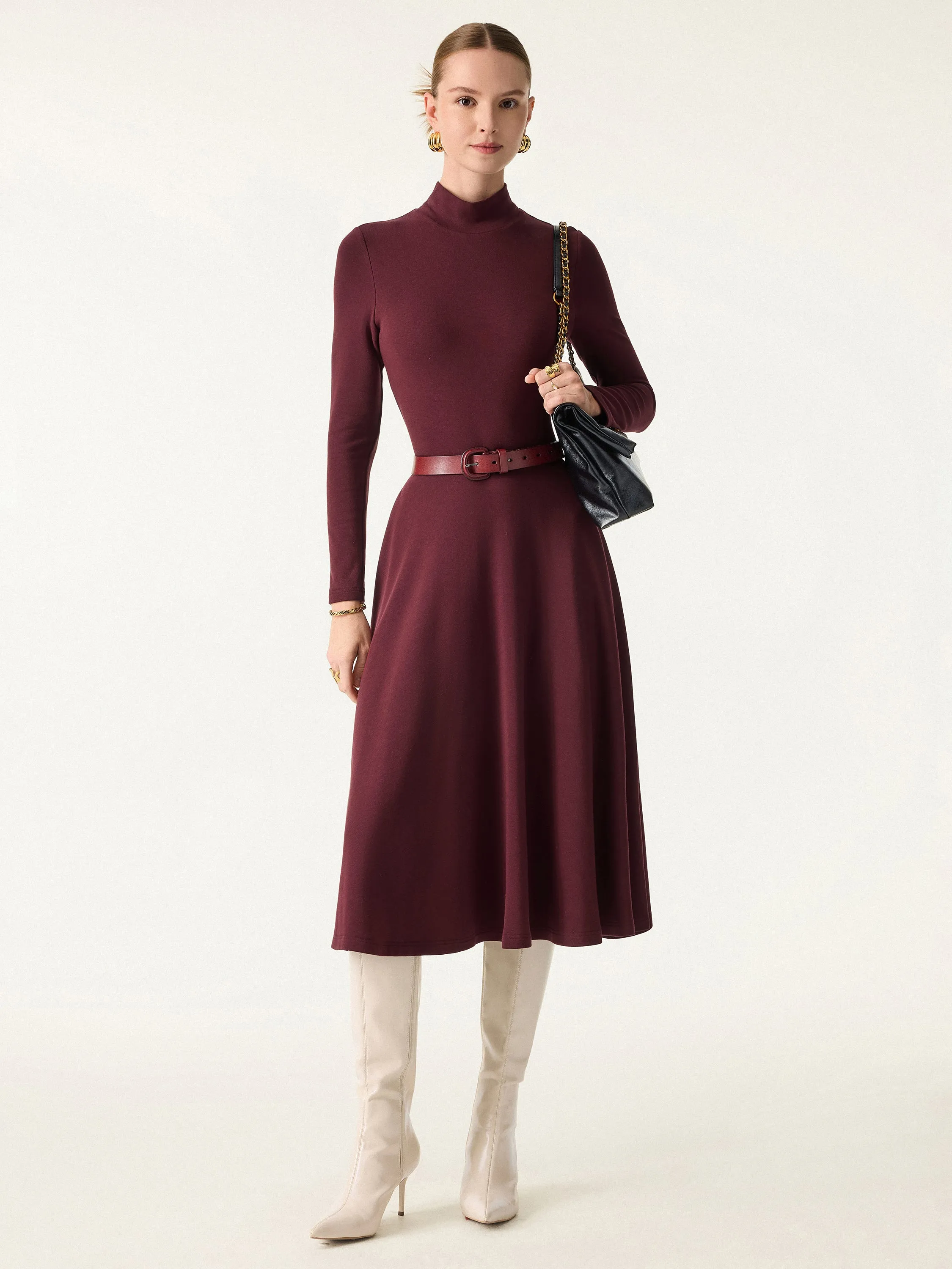 ProWarm Mockneck Midi Brami Dress with Pockets sold by OGLmove product image thumbnail 3
