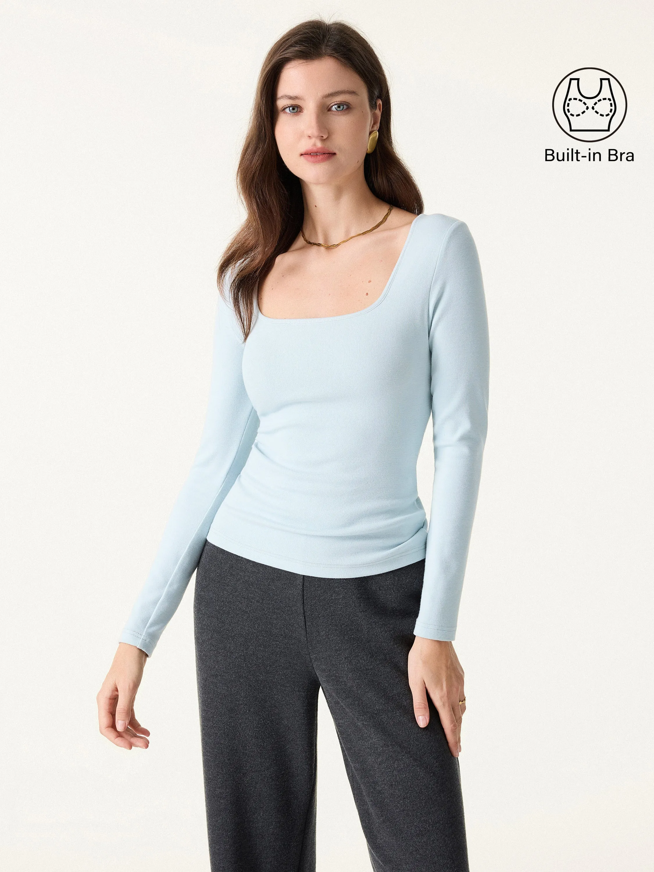 ProWarm Square Neck Long Sleeve Brami sold by ogl move product image thumbnail 3