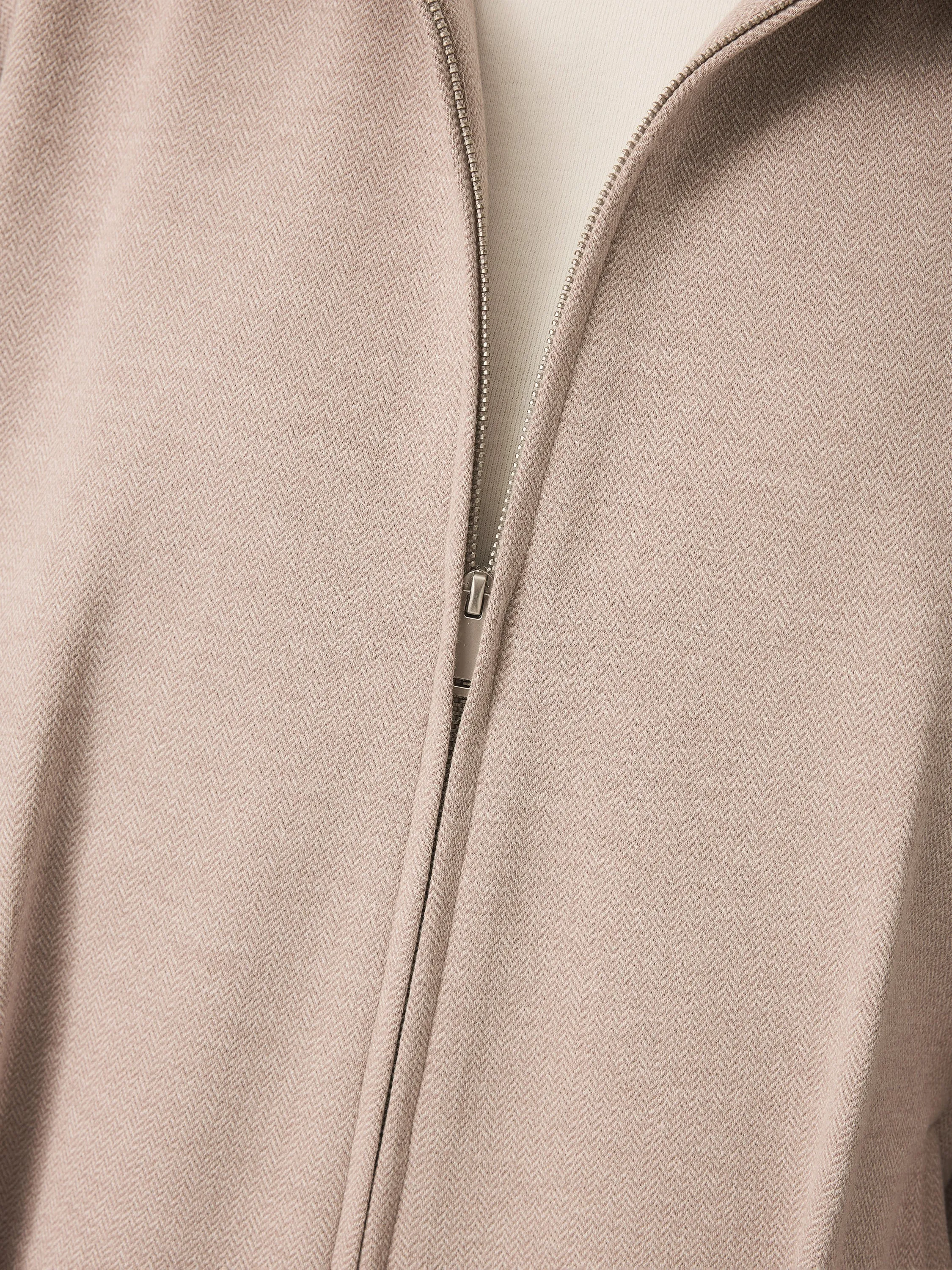 Herringbone Textured Full Zip Jacket sold by OGLmove product image thumbnail 3