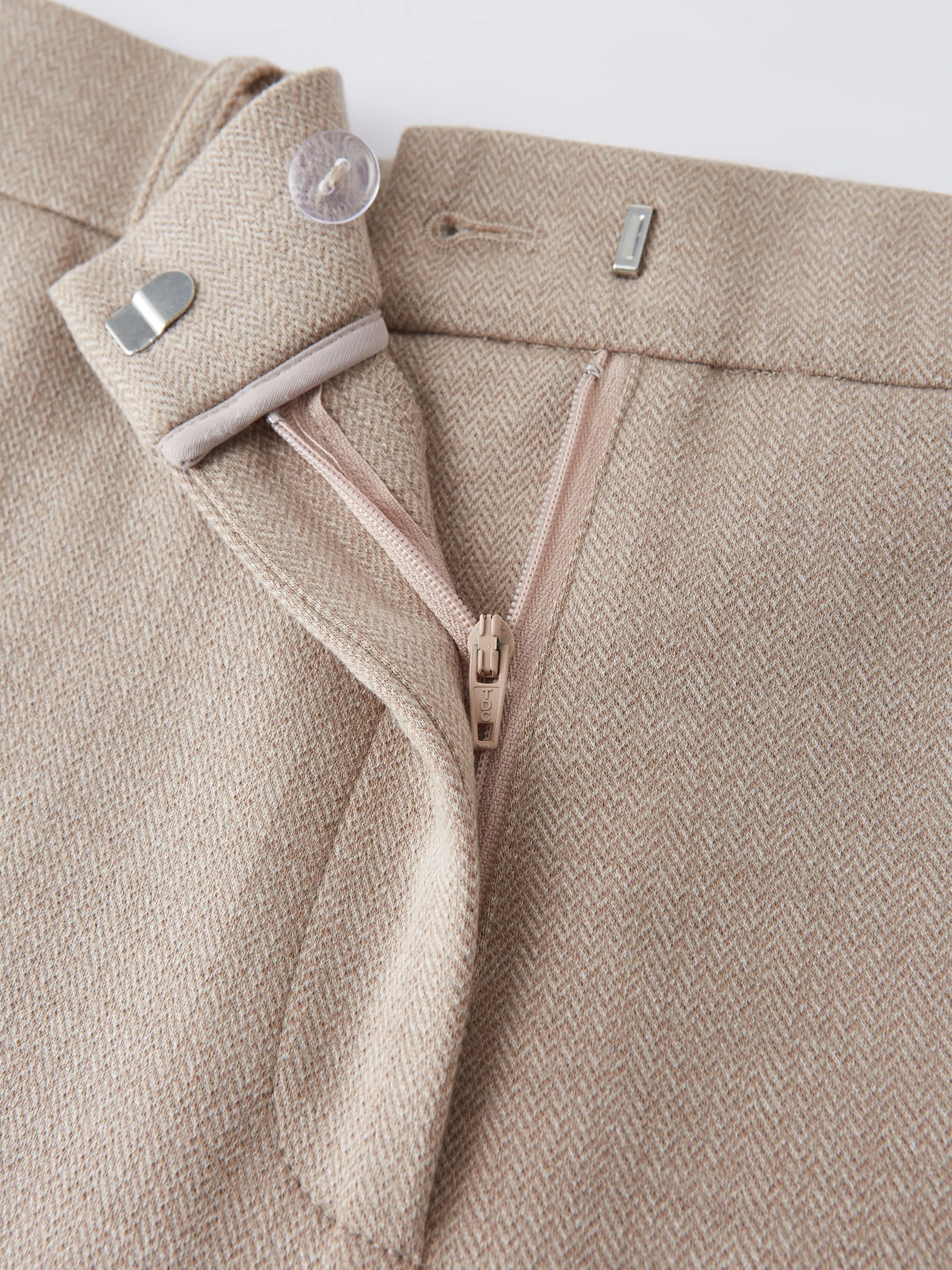 Herringbone Mid Rise Straight Leg Pants with Pockets sold by OGLmove product image thumbnail 2