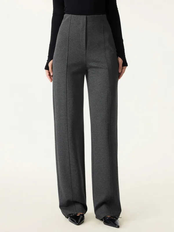 Stretch Ponte High Rise Straight Leg Pants with Pockets sold by OGLmove