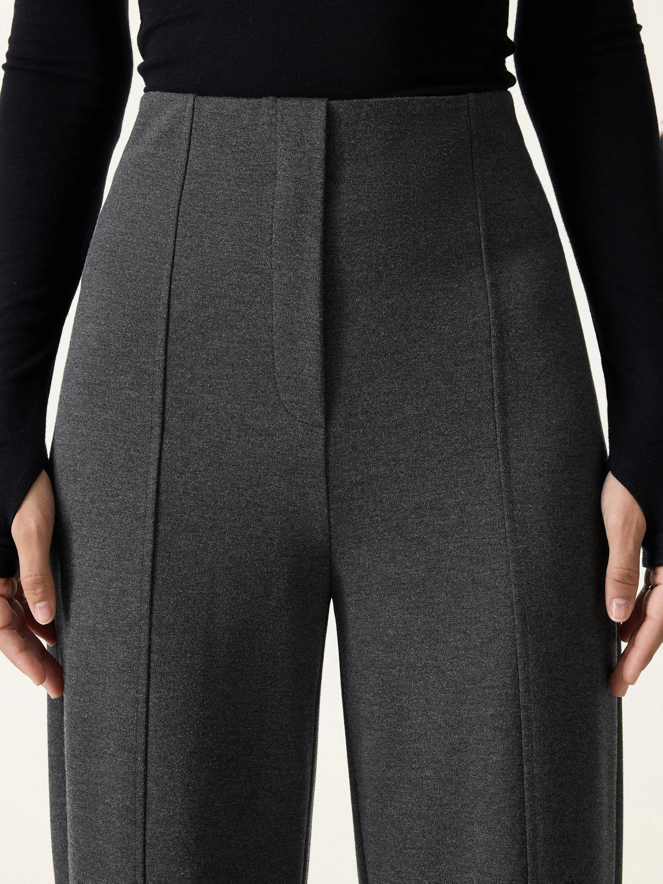 Stretch Ponte High Rise Straight Leg Pants with Pockets sold by OGLmove product image thumbnail 4