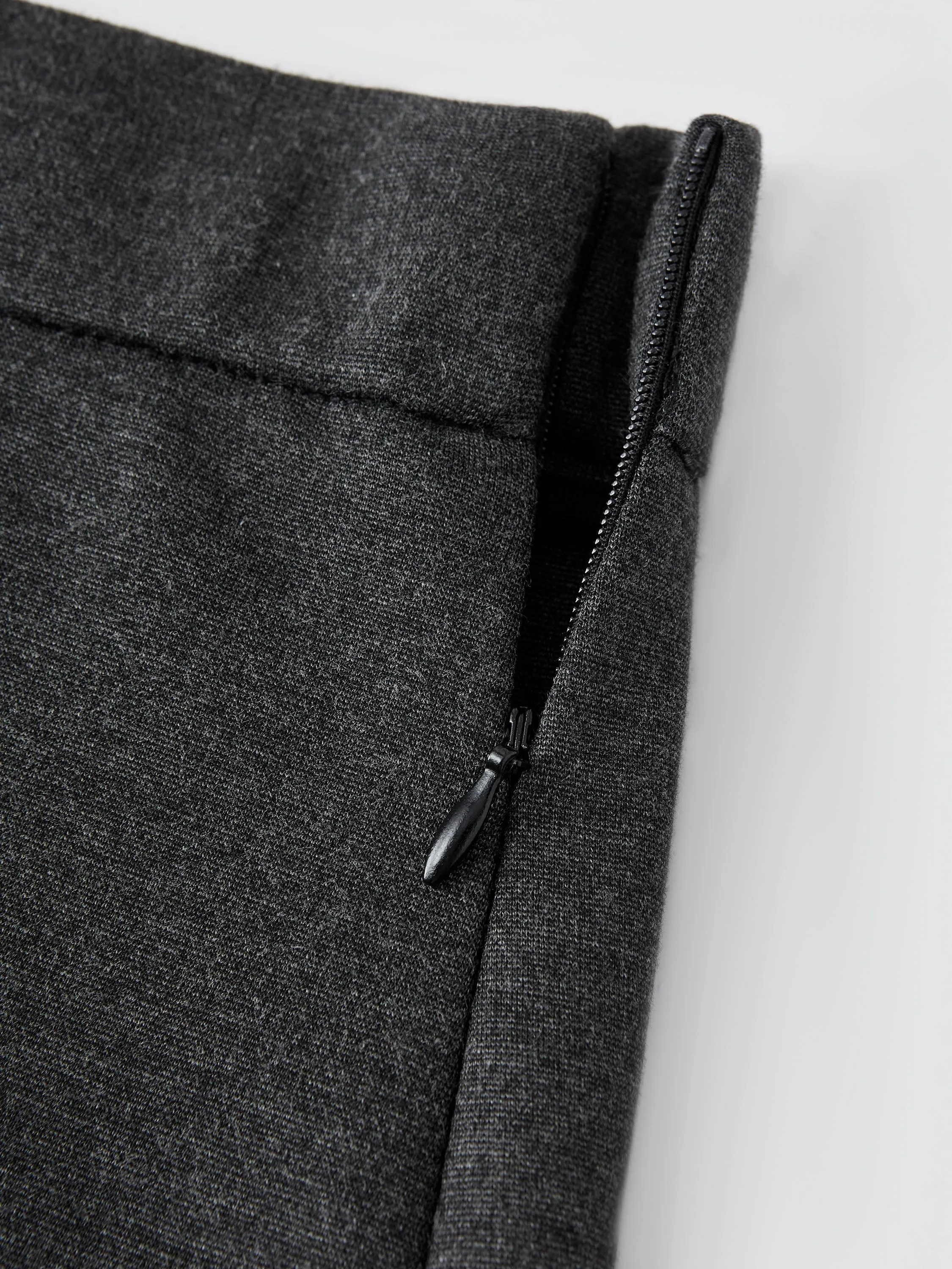 Stretchy Mid Rise Pencil Midi Skirt with Slit sold by OGLmove product image thumbnail 2