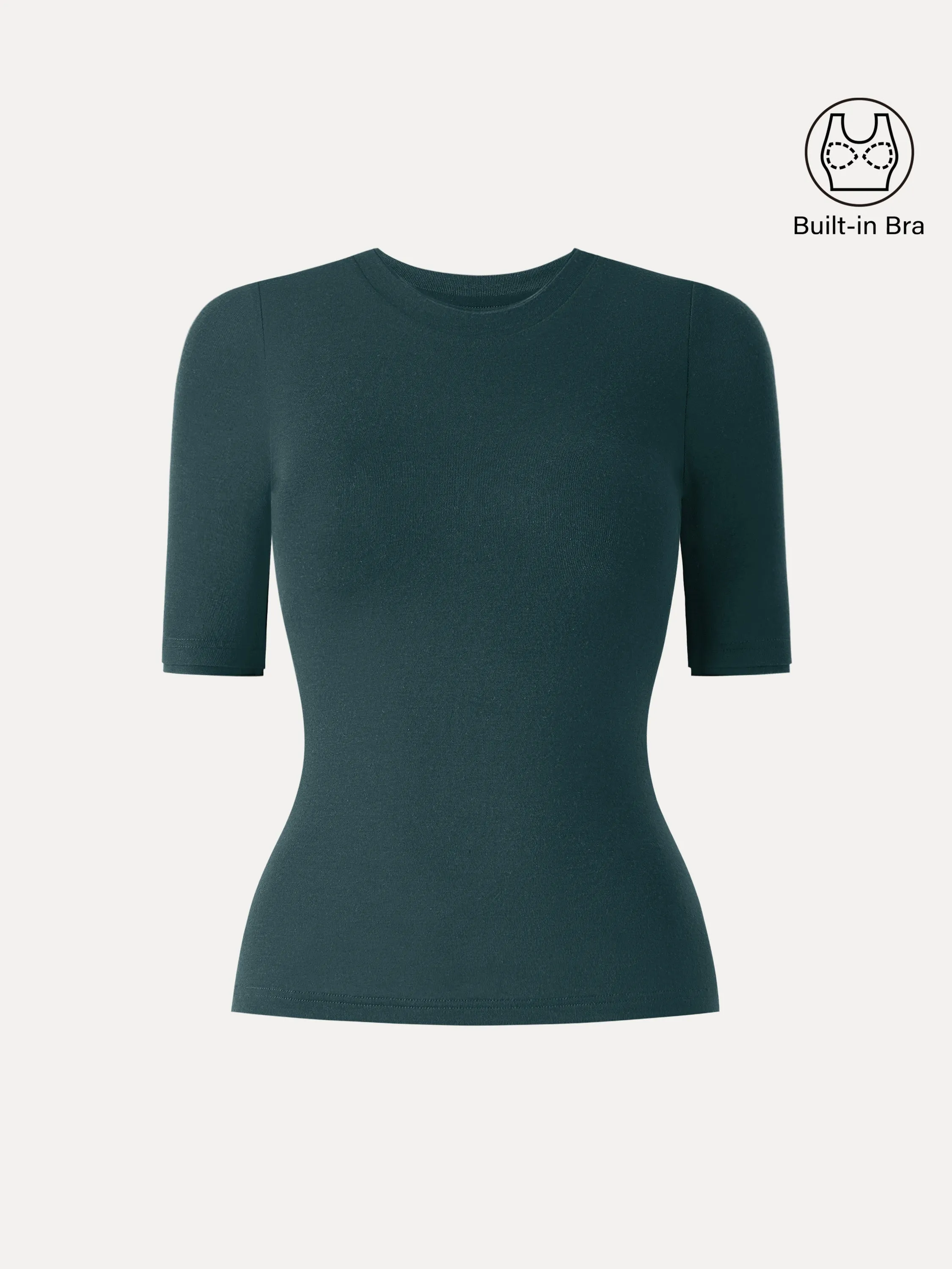 Lyocell Cashmere Crewneck Layered Cuff Brami sold by OGLmove