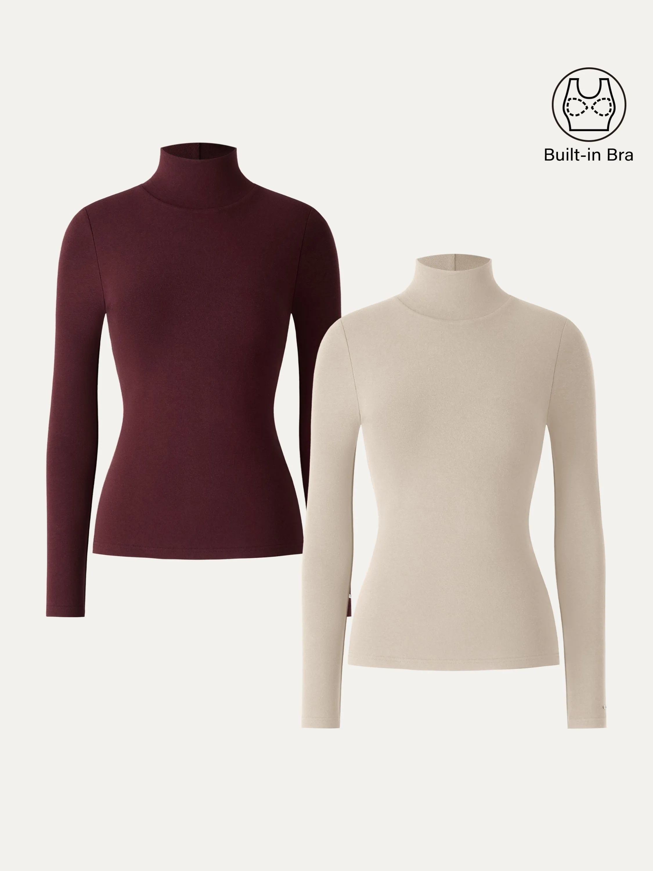 2Pcs Set ProWarm Turtleneck Long Sleeve Brami sold by OGLmove