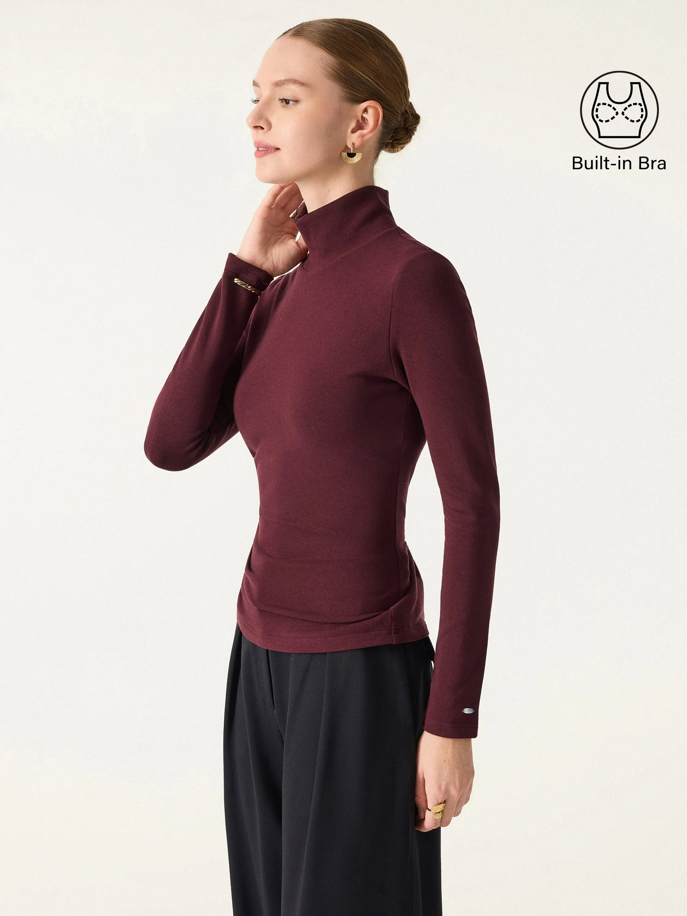 2Pcs Set ProWarm Turtleneck Long Sleeve Brami sold by OGLmove product image thumbnail 2