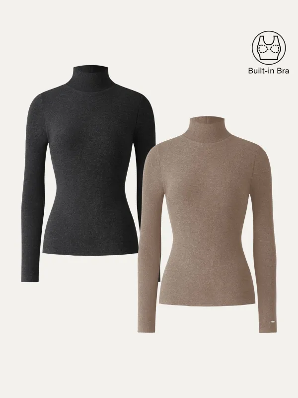 2Pcs Set MaxWarm Turtleneck Long Sleeve Brami sold by OGLmove