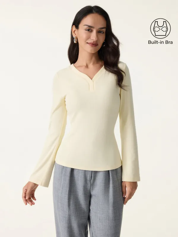 LiteWarm V-Neck Bell Sleeve Brami sold by ogl move