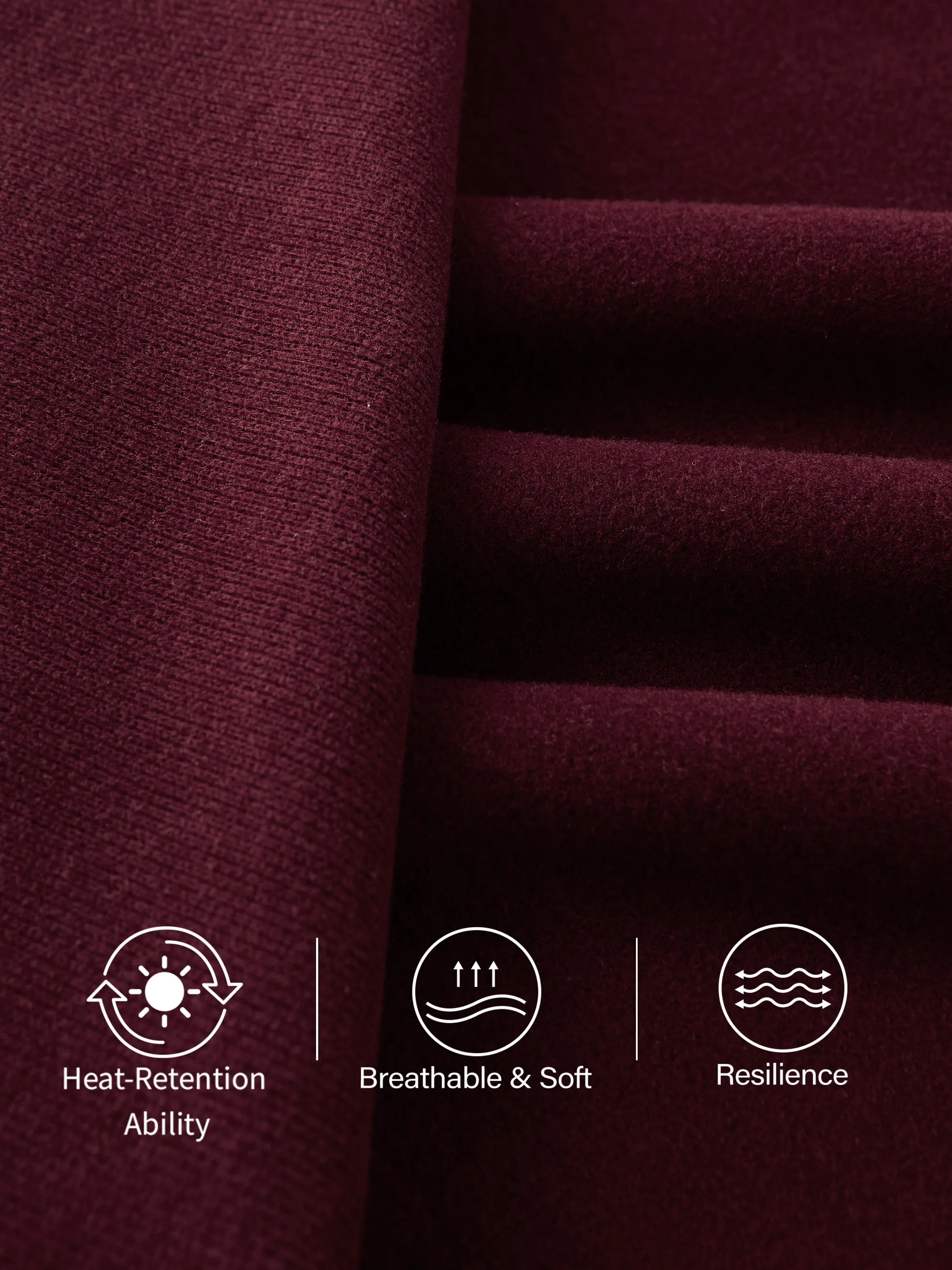 2Pcs Set Mockneck Batwing Sleeve Brami & Midi Pull-on A-Line Skirt with Pockets sold by OGLmove product image thumbnail 5