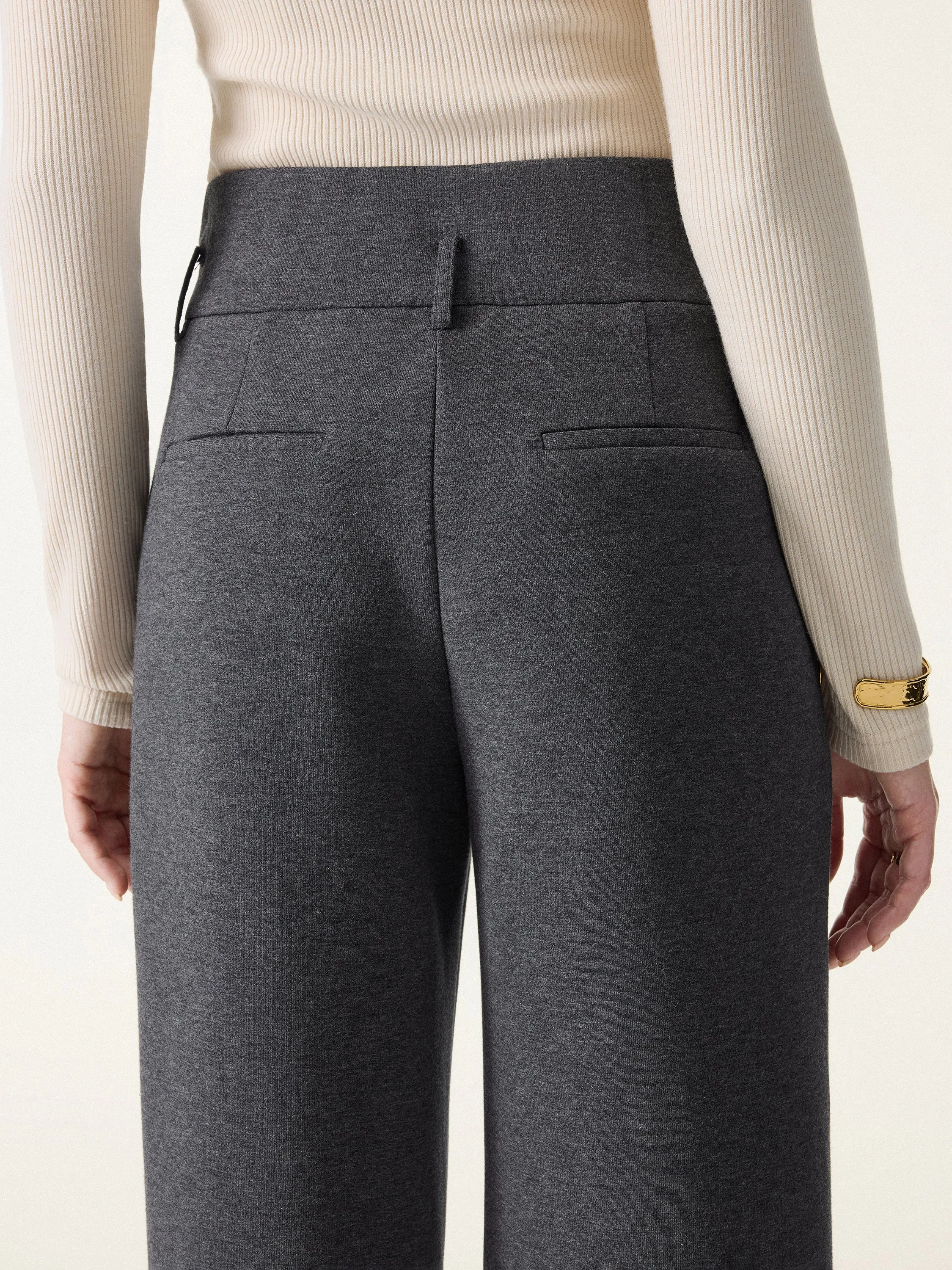 Cozy Warm High Rise Wide Leg Trousers with Pockets sold by OGLmove product image thumbnail 5