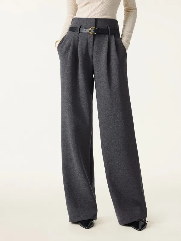 Cozy Warm High Rise Wide Leg Trousers with Pockets sold by OGLmove