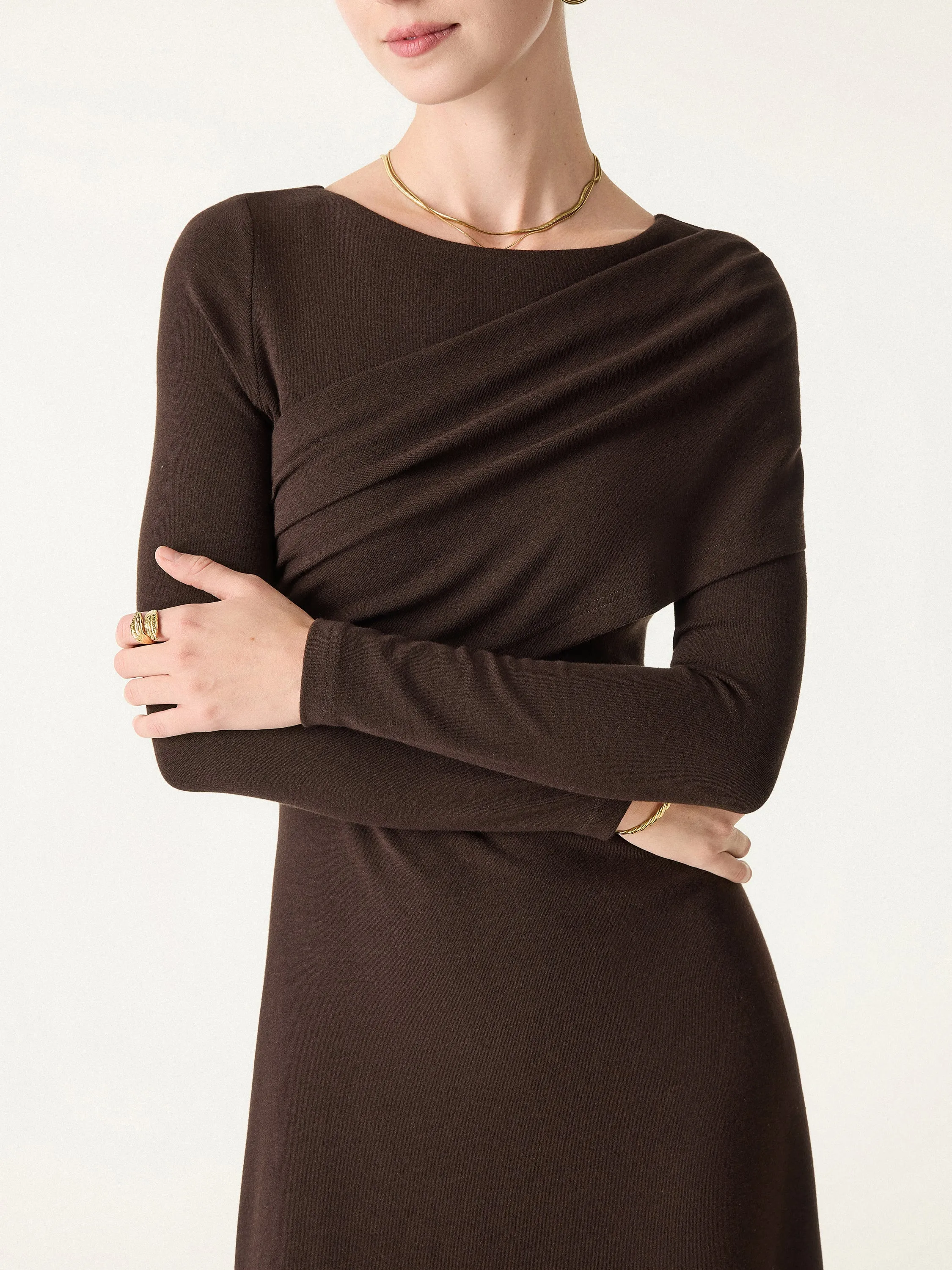 Boatneck Midi Brami Dress sold by OGLmove product image thumbnail 5