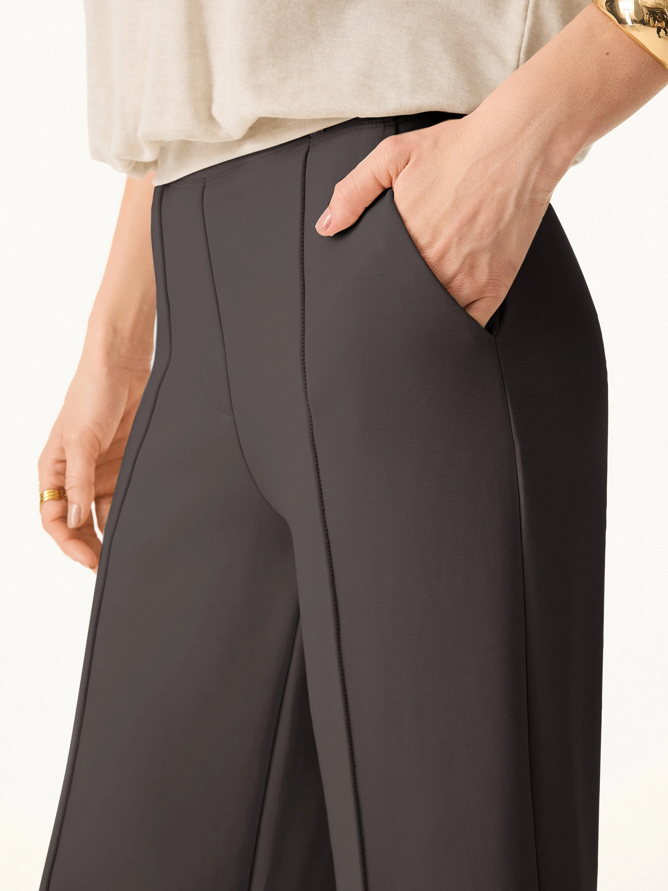 Mid Rise Straight Leg Pants with Pockets sold by OGLmove product image thumbnail 5