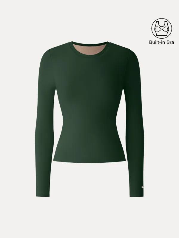 Crewneck Long Sleeve Brami Top sold by OGLmove