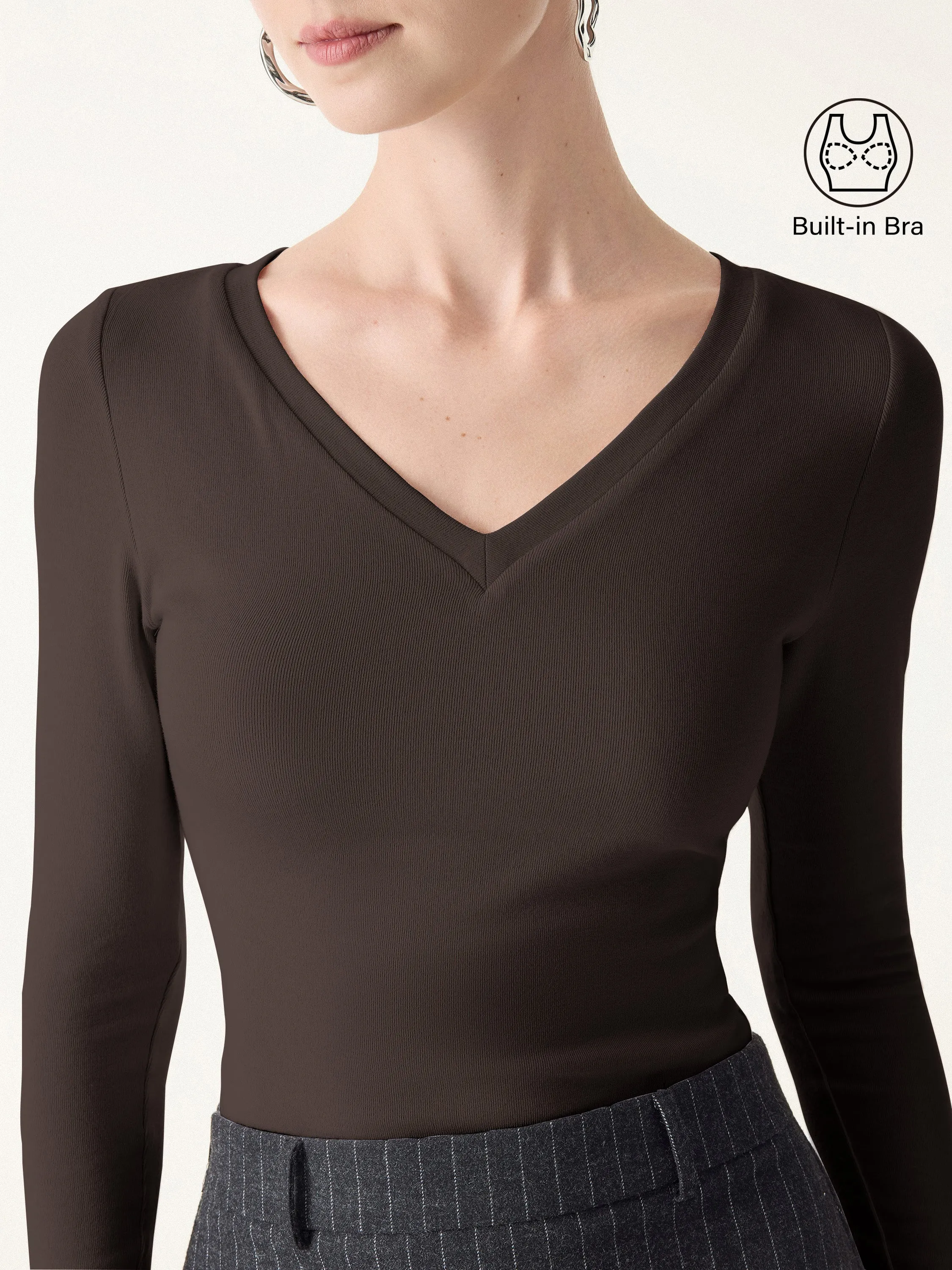 V-Neck Long Sleeve Brami sold by OGLmove