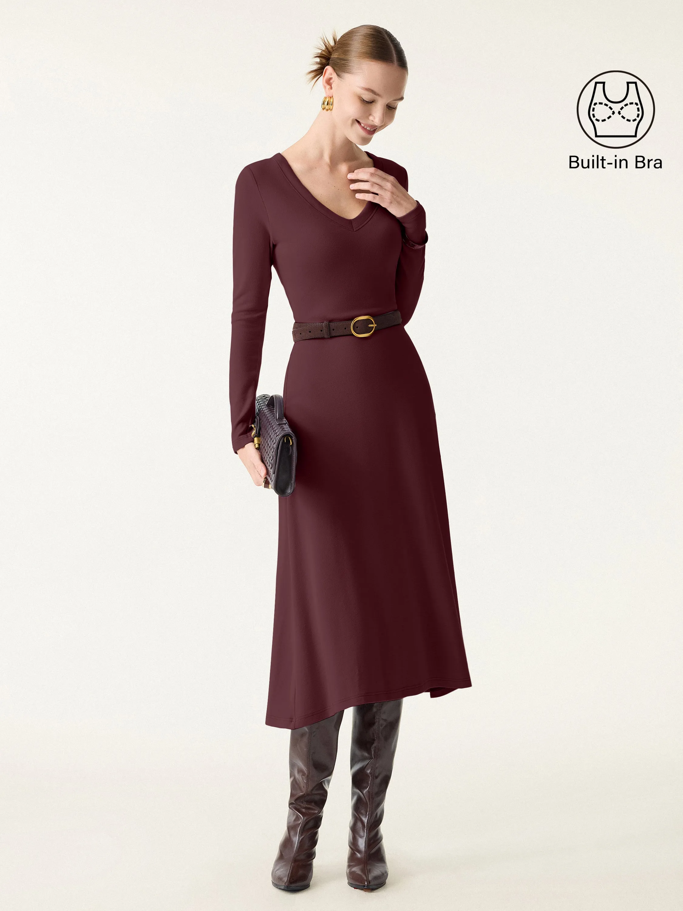 V-neck Midi Brami Dress sold by OGLmove product image thumbnail 3