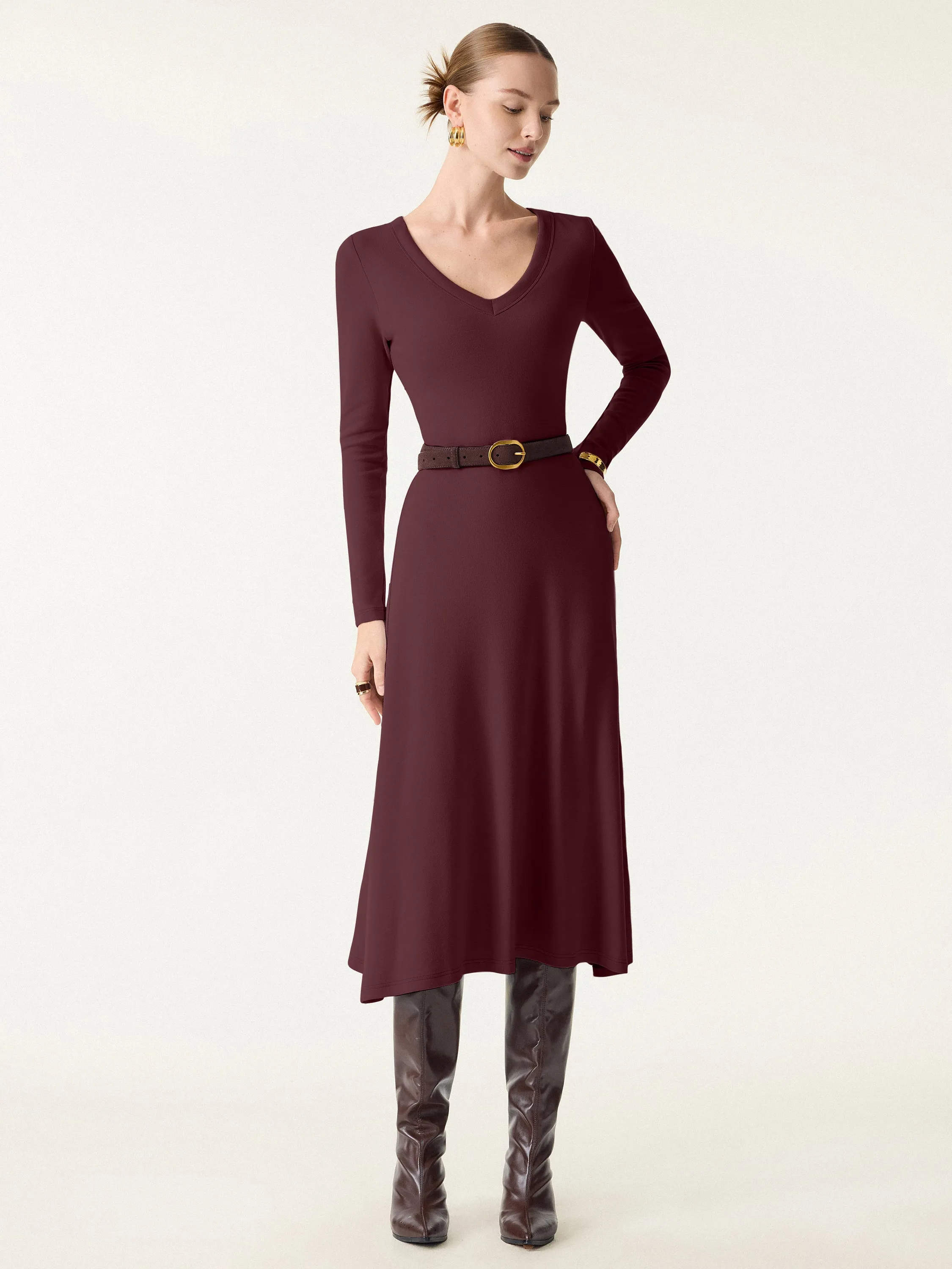 V-neck Midi Brami Dress sold by OGLmove product image thumbnail 4