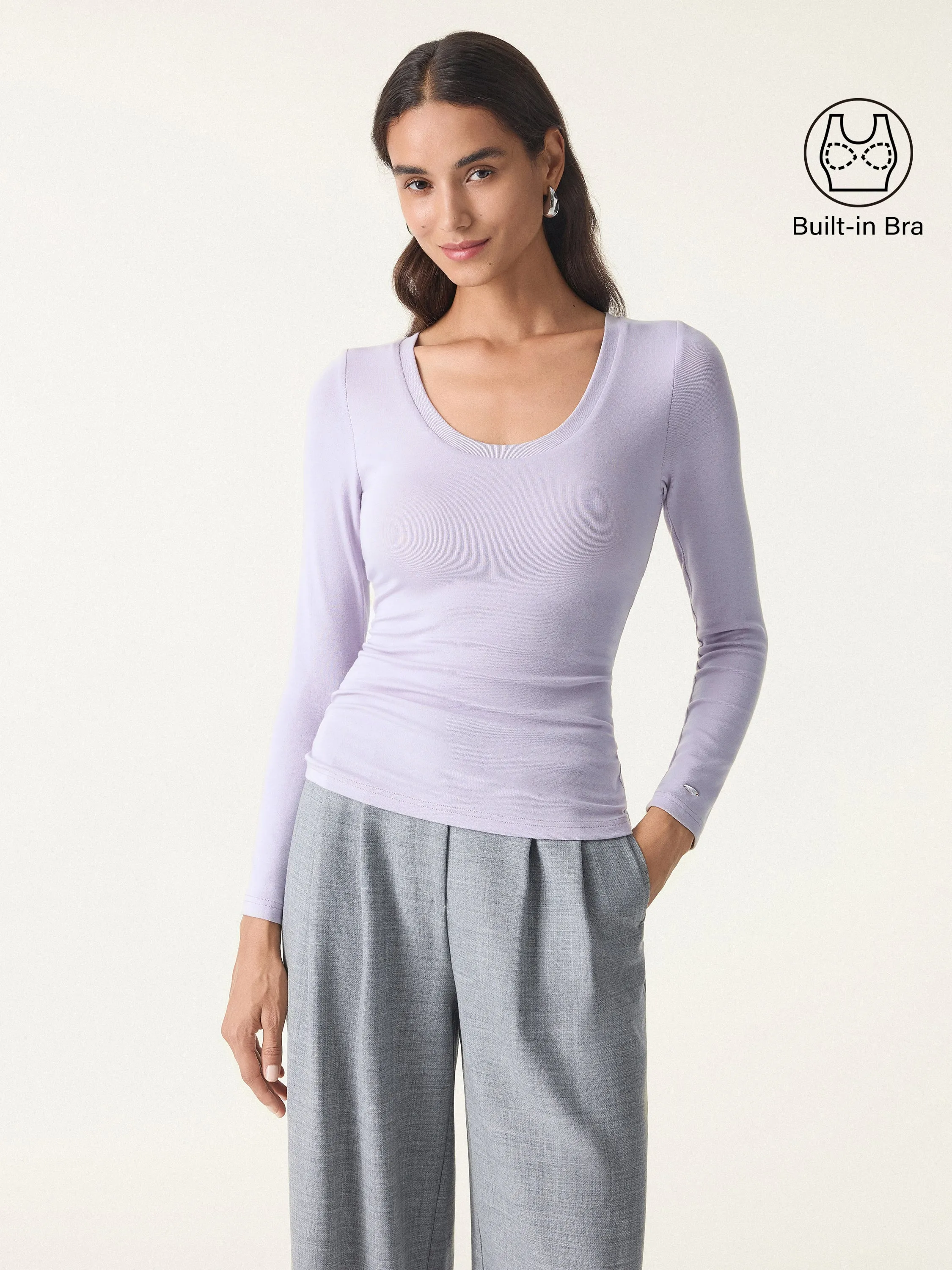 Round Neck Long Sleeve Brami sold by OGLmove product image thumbnail 4