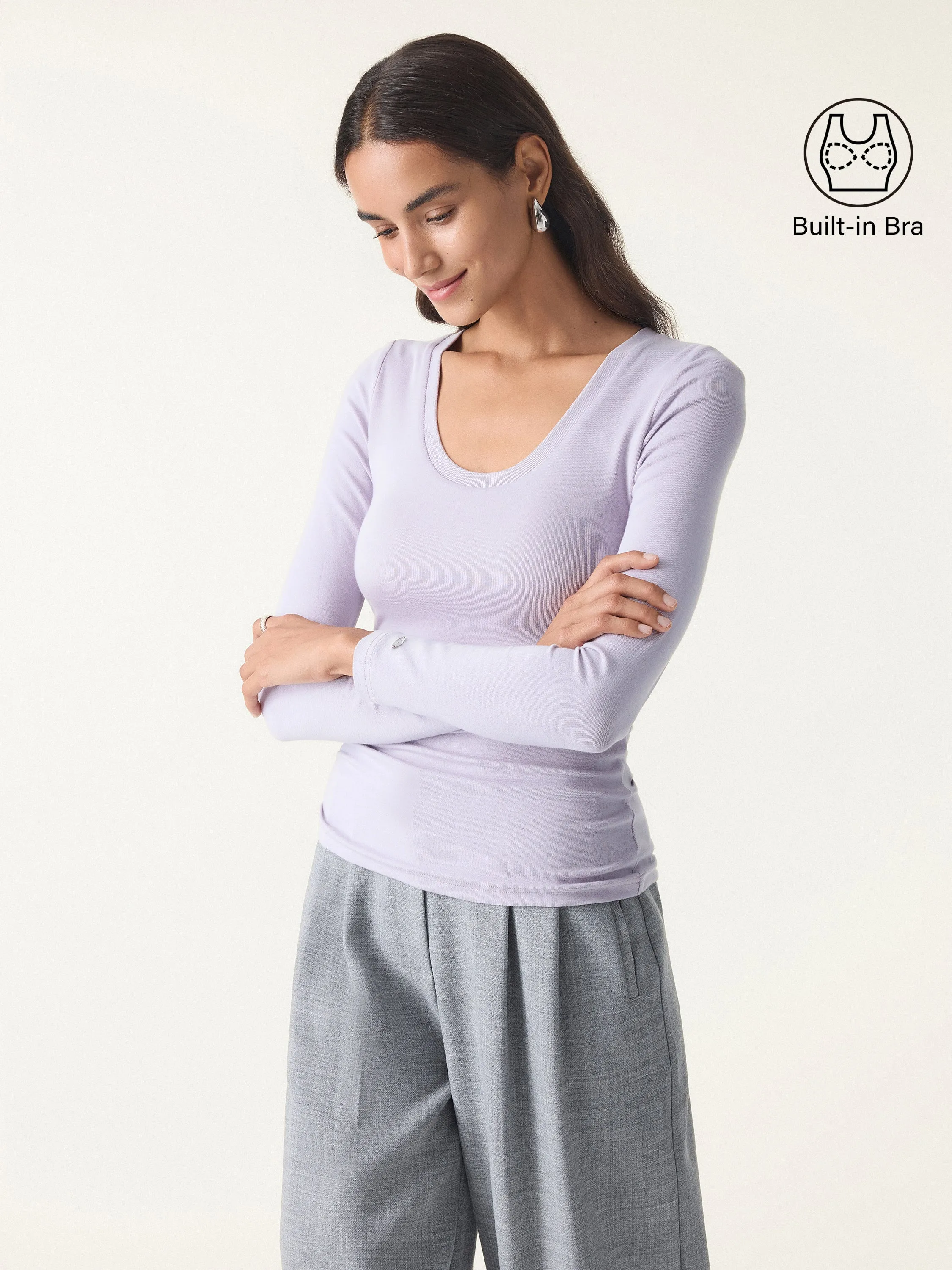 Round Neck Long Sleeve Brami sold by OGLmove product image thumbnail 3