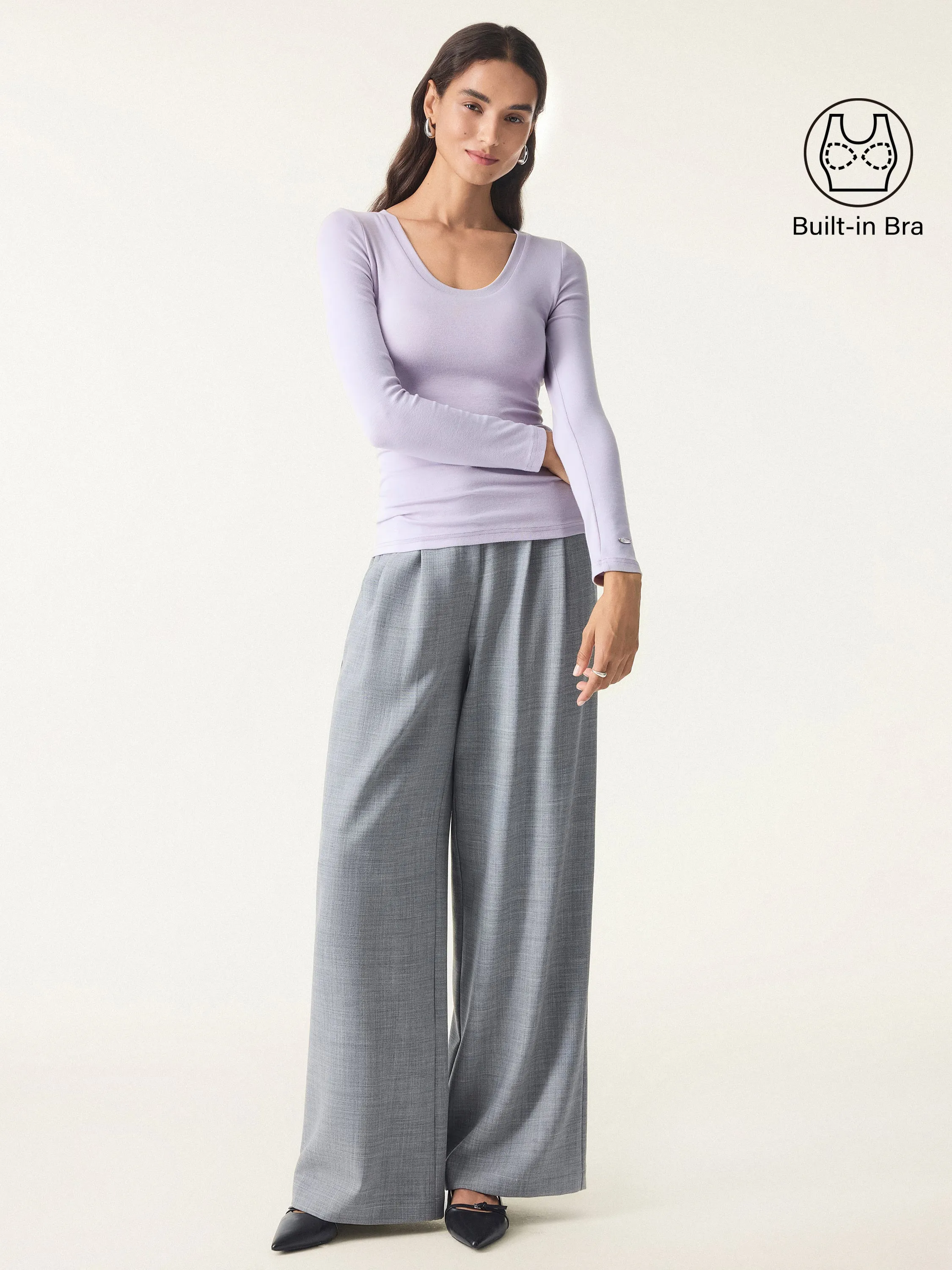 Round Neck Long Sleeve Brami sold by OGLmove product image thumbnail 5