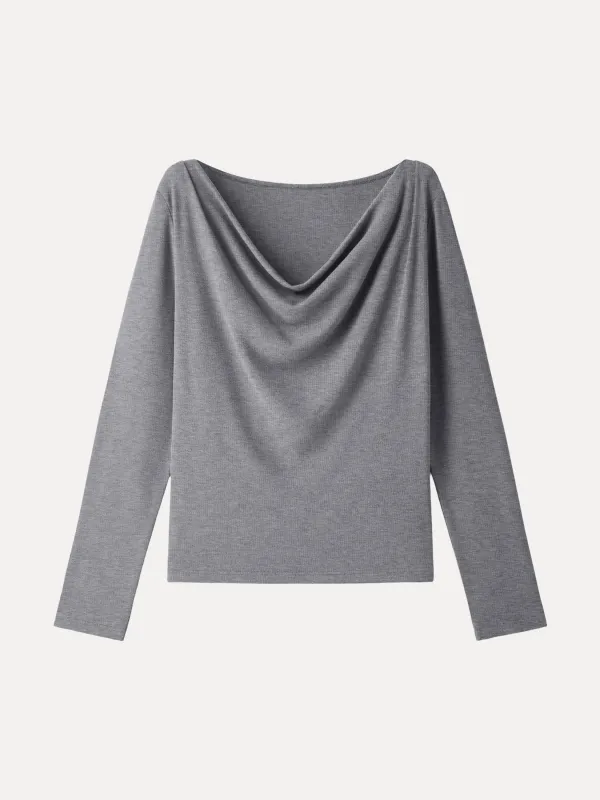 Cowl Neck Long Sleeve Top sold by OGLmove