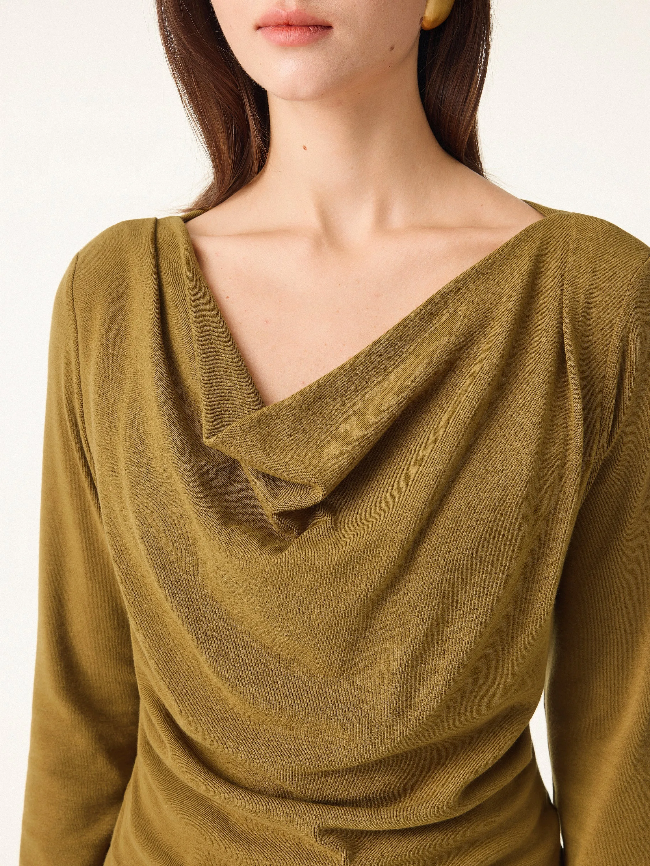 Cowl Neck Long Sleeve Top sold by OGLmove product image thumbnail 3