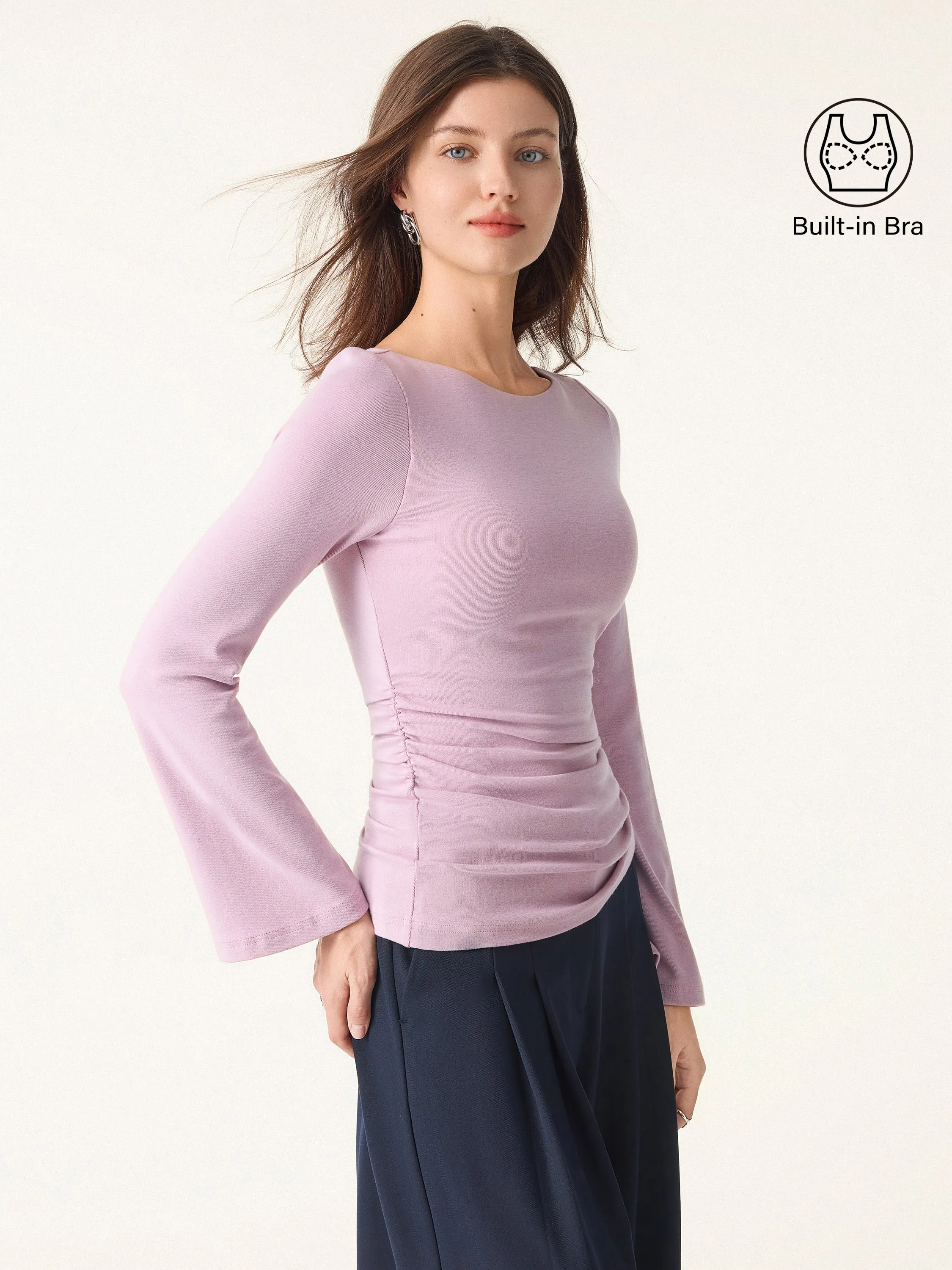 Bell Sleeves Ruched Brami sold by OGLmove product image thumbnail 3