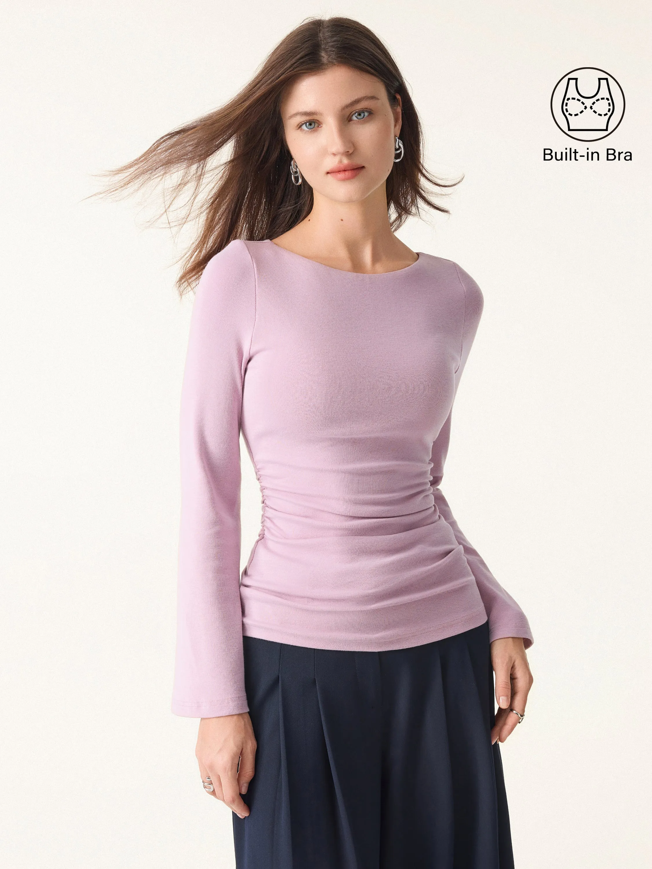 Bell Sleeves Ruched Brami sold by OGLmove product image thumbnail 4