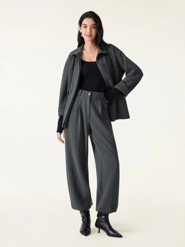 2Pcs Set Windproof Stand Collard Jackets & Tapered Pants with Pockets sold by OGLmove