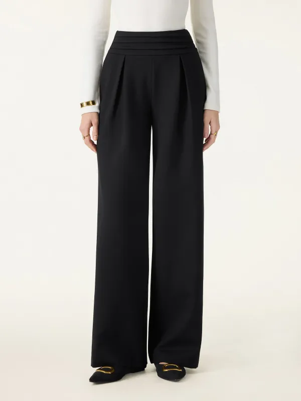 Chic High Rise Wide Leg Trousers with Pockets sold by OGLmove