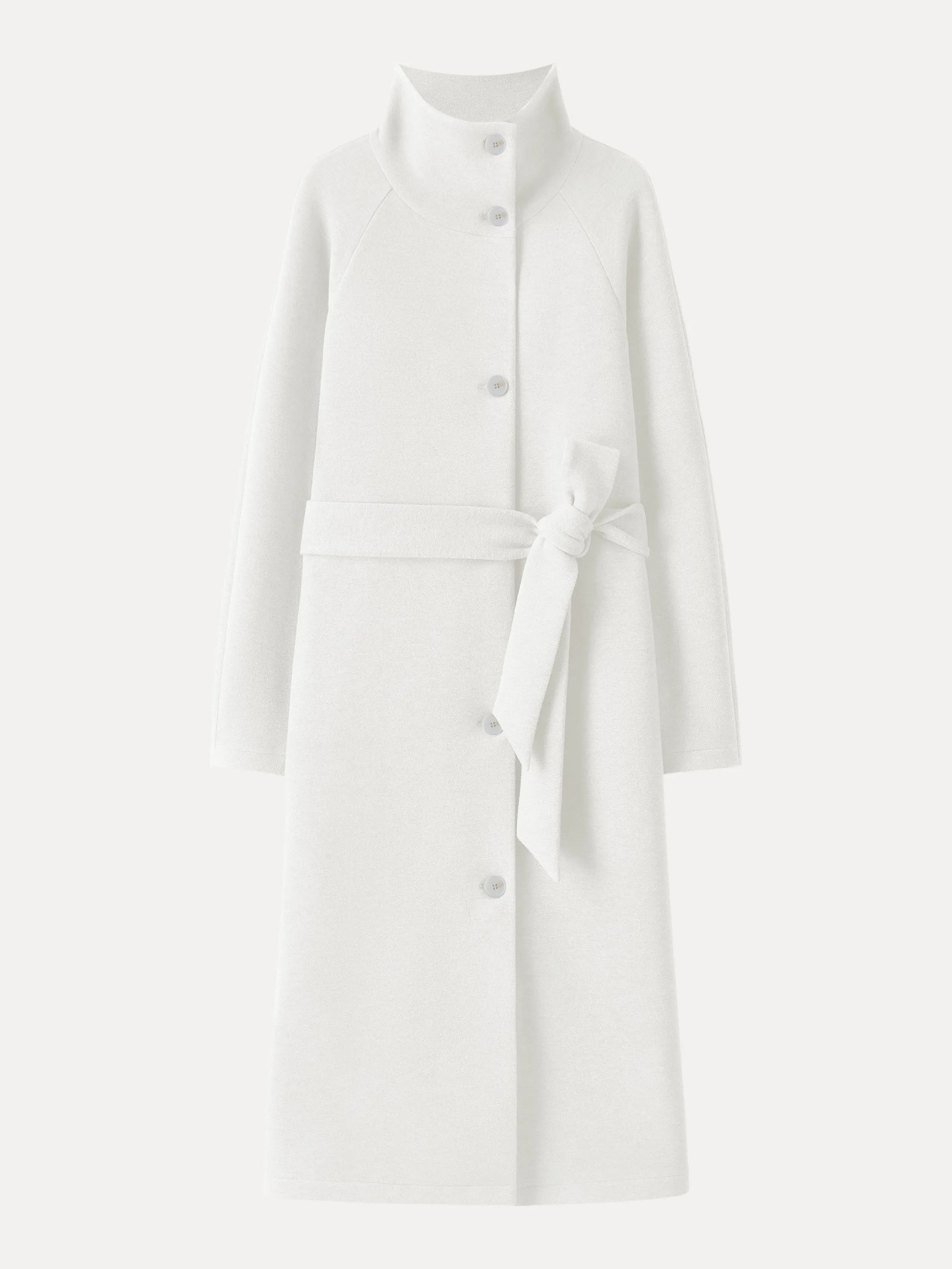 FuzzLuxe Belted Tunnel Neck Button Front Coat sold by OGLmove product image thumbnail 5