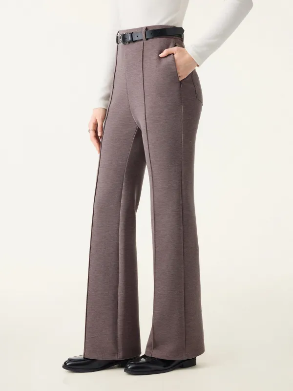 Double-Faced Cozy High Rise Pintuck Pull-on Pants with Pockets sold by OGLmove