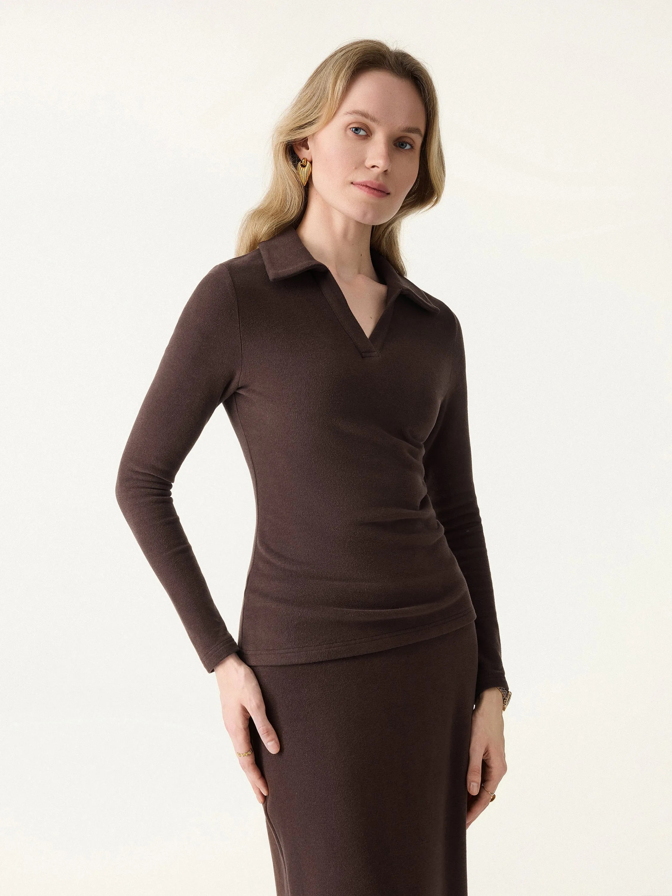 MaxWarm Polo Neck Long Sleeve Top sold by OGLmove product image thumbnail 5