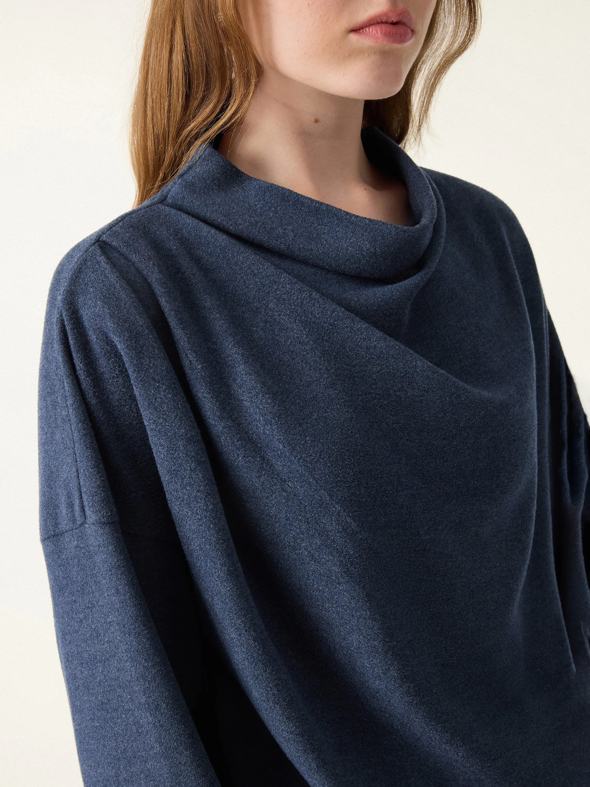 Cozy Relaxed Mockneck Top with Banded Hem sold by OGLmove product image thumbnail 3