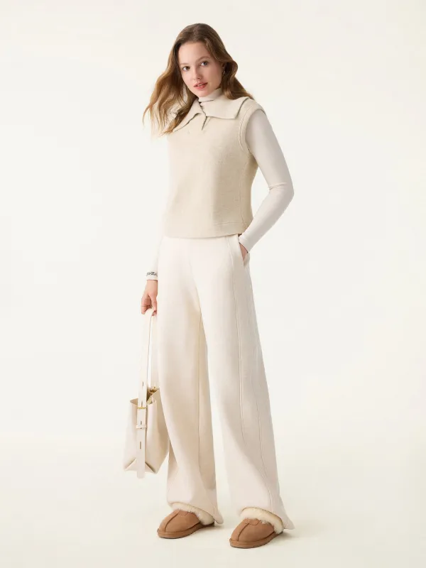 FuzzLuxe Mid Rise Wide Leg Pull-on Pants with Pockets sold by OGLmove