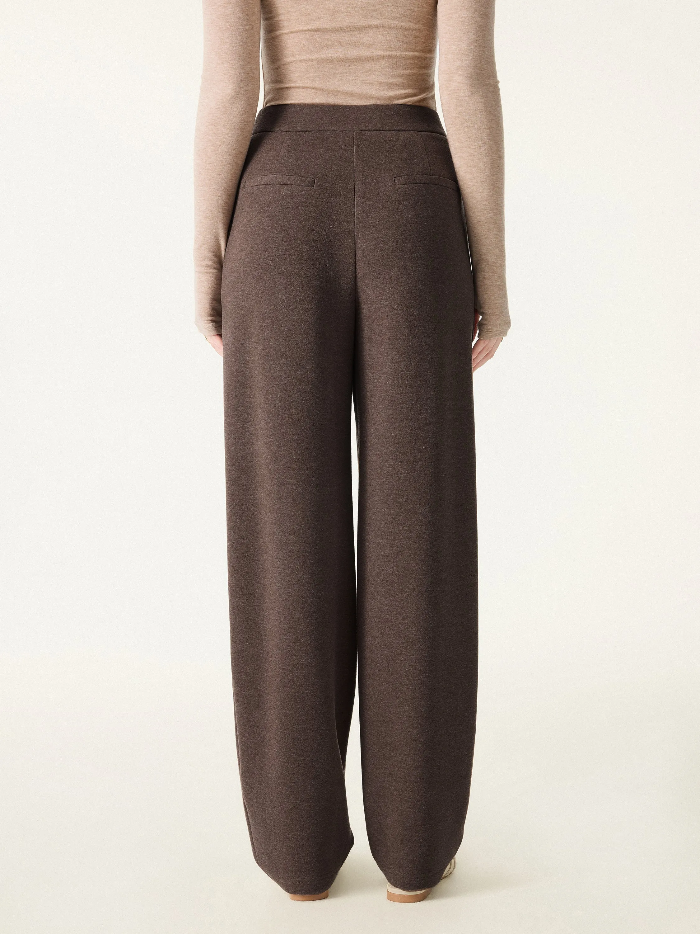 Cozy Warm Mid Rise Barrel Leg Pull-on Pants with Pockets sold by OGLmove product image thumbnail 5
