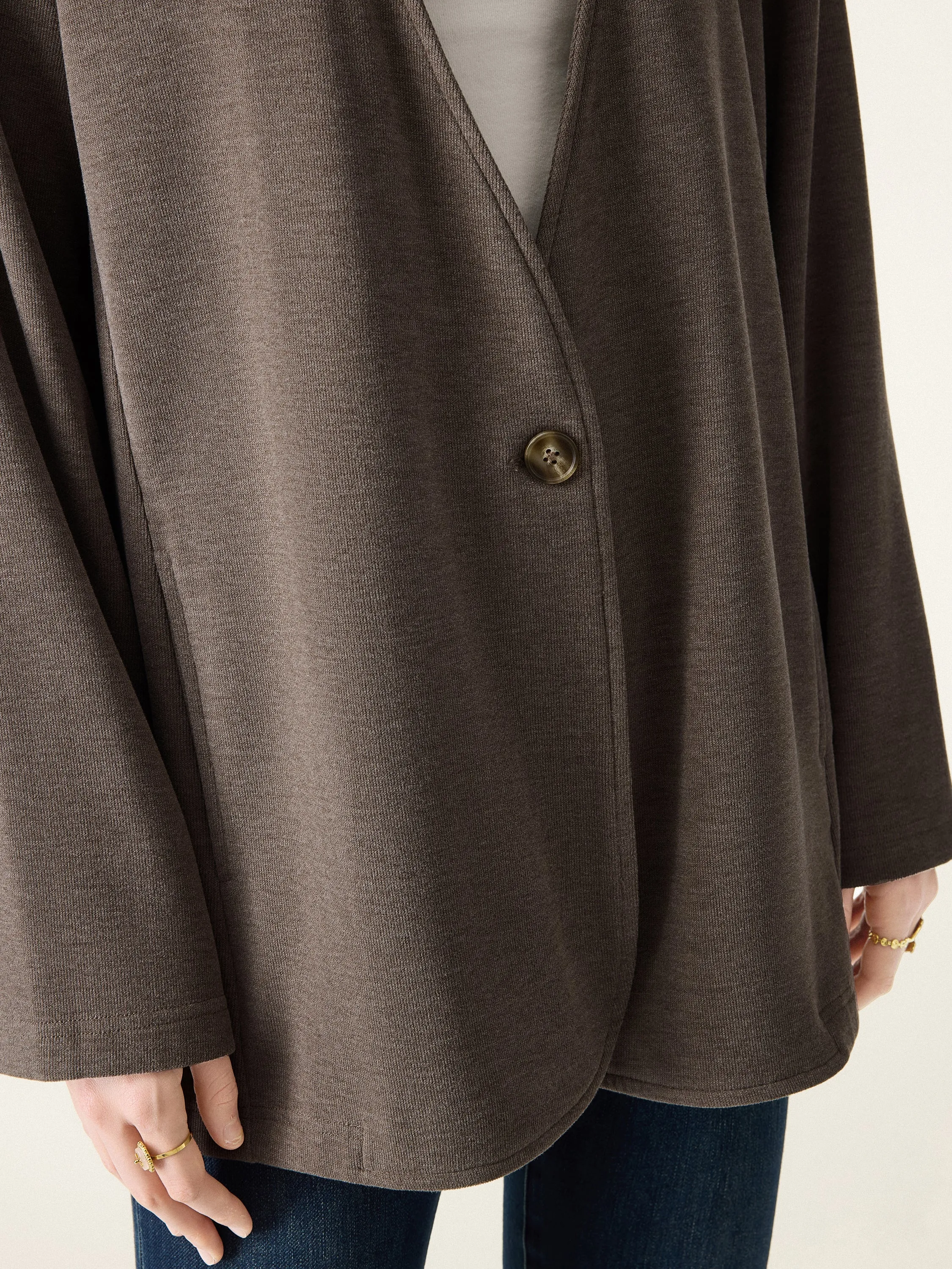 Brushed Cozy V-neck Single Button Cardigan sold by OGLmove product image thumbnail 3