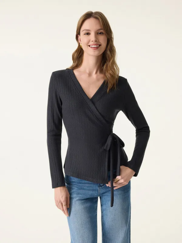 Wrapped Long Sleeve Top sold by OGLmove