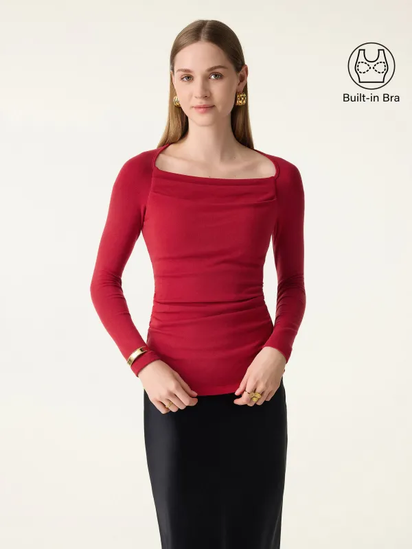 ProWarm Straight Neck Tucked Long Sleeve Brami sold by OGLmove