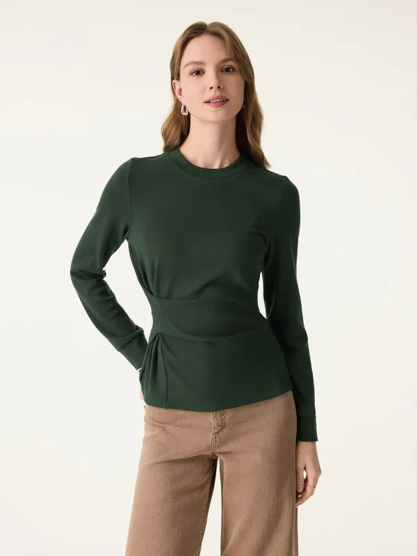 ProWarm Crewneck Tucked Long Sleeve Top sold by OGLmove