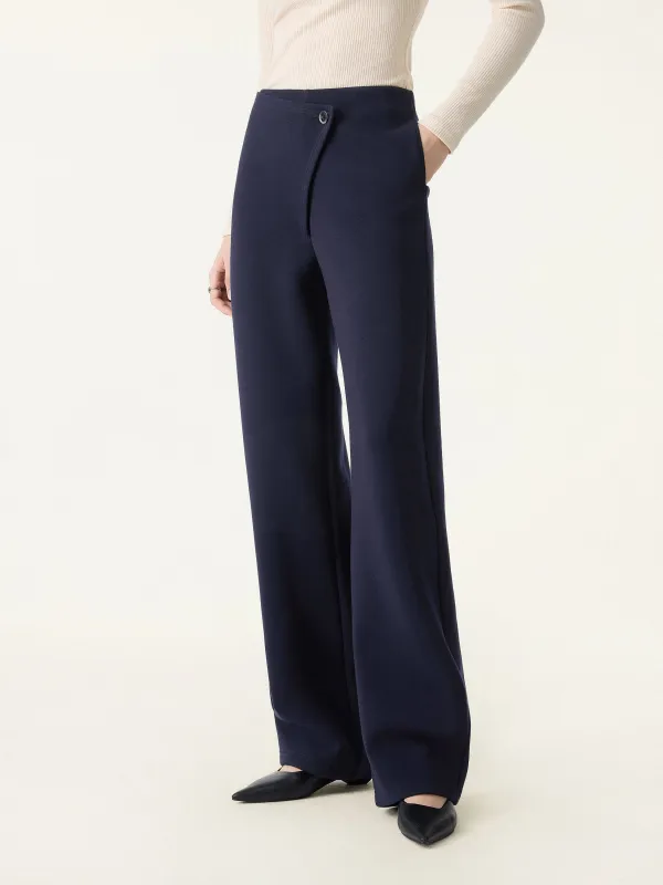 Mid Rise Barrel Leg Pull-on Pants with Pockets sold by OGLmove